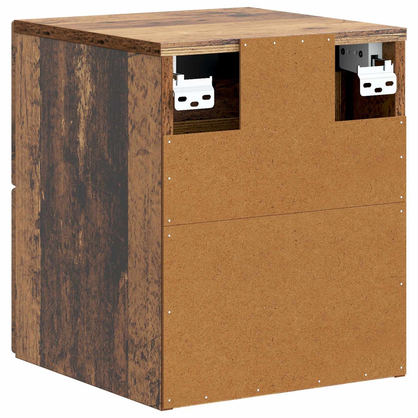 Vegghengt Nattbord Gammelt tre 33 x 34,5 x 40 cm Konstruert tre