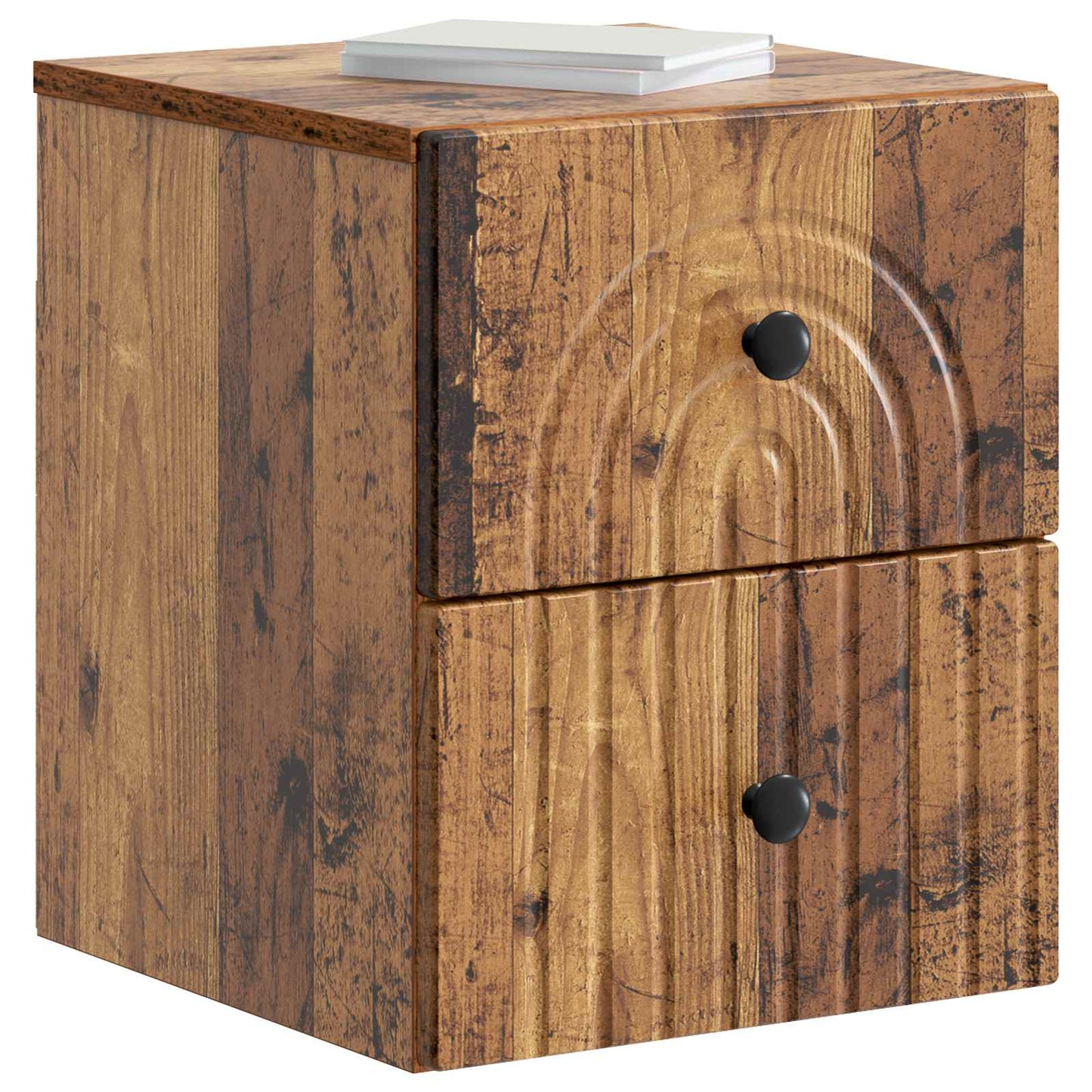 Vegghengt Nattbord Gammelt tre 33 x 34,5 x 40 cm Konstruert tre
