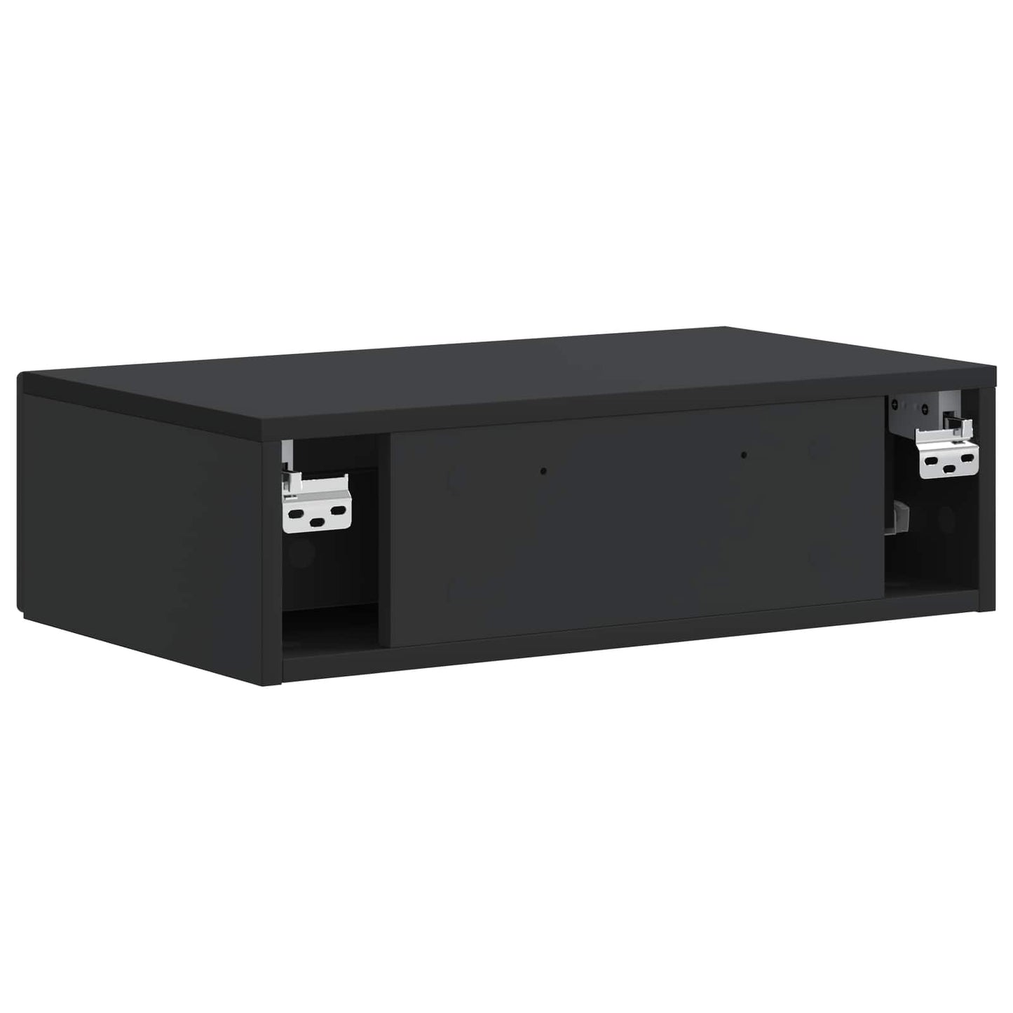 Vegghengt Sidebord Svart 59 x 34,5 x 17 cm Konstruert tre