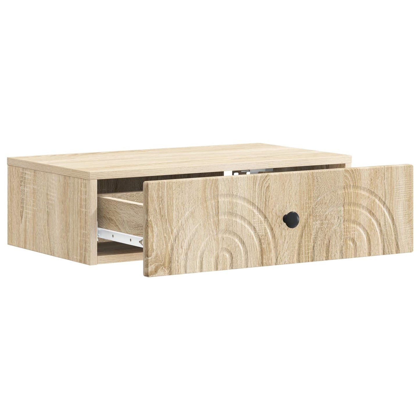 Vegghengt Sidebord Sonoma eik 59 x 34,5 x 17 cm Konstruert tre