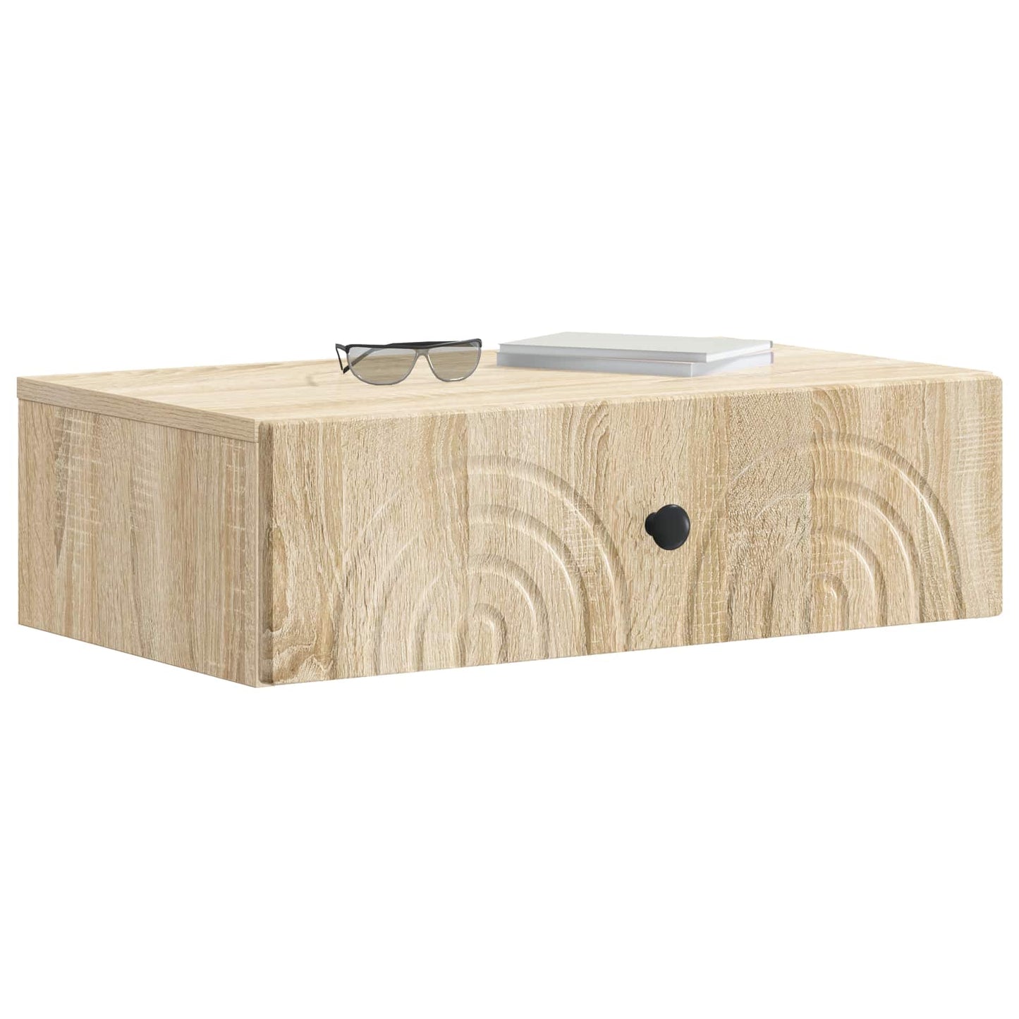 Vegghengt Sidebord Sonoma eik 59 x 34,5 x 17 cm Konstruert tre