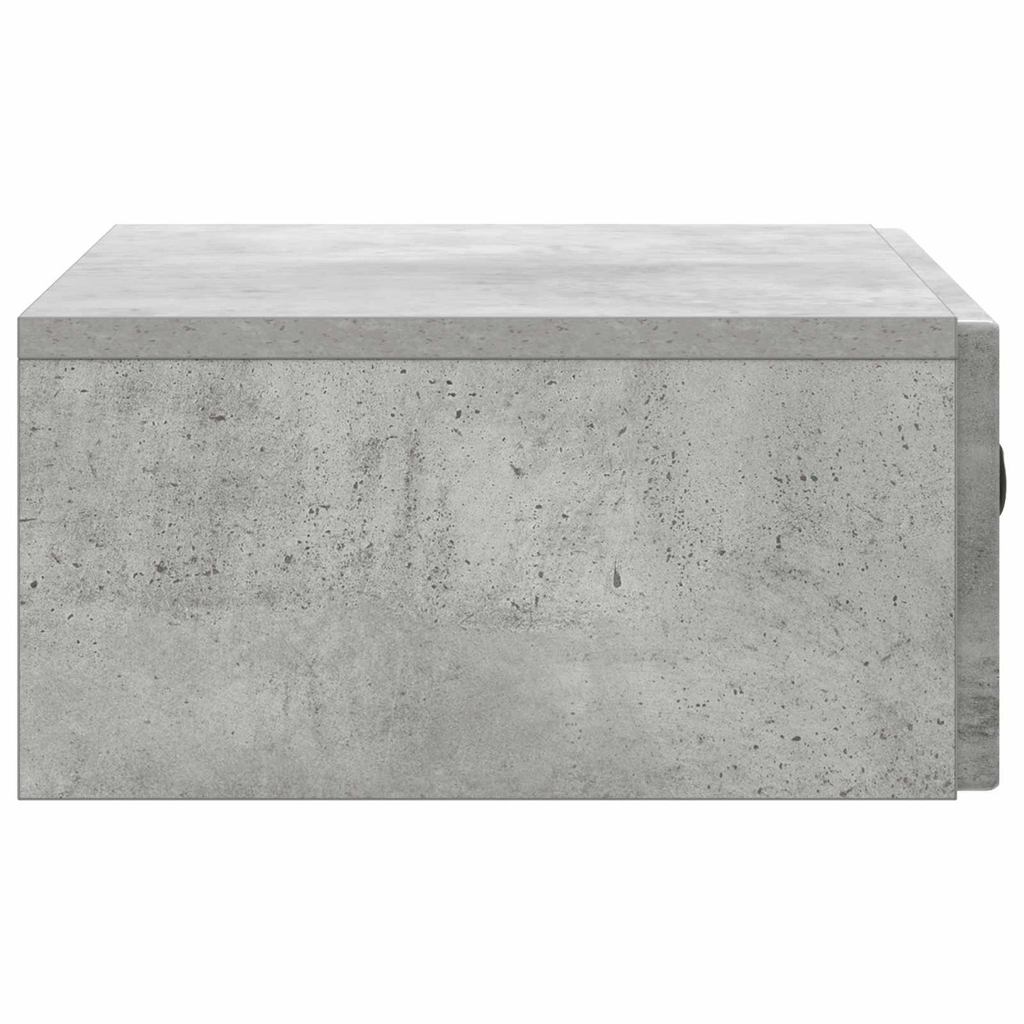 Vegghengt Sidebord Betonggrå 59 x 34,5 x 17 cm Konstruert tre