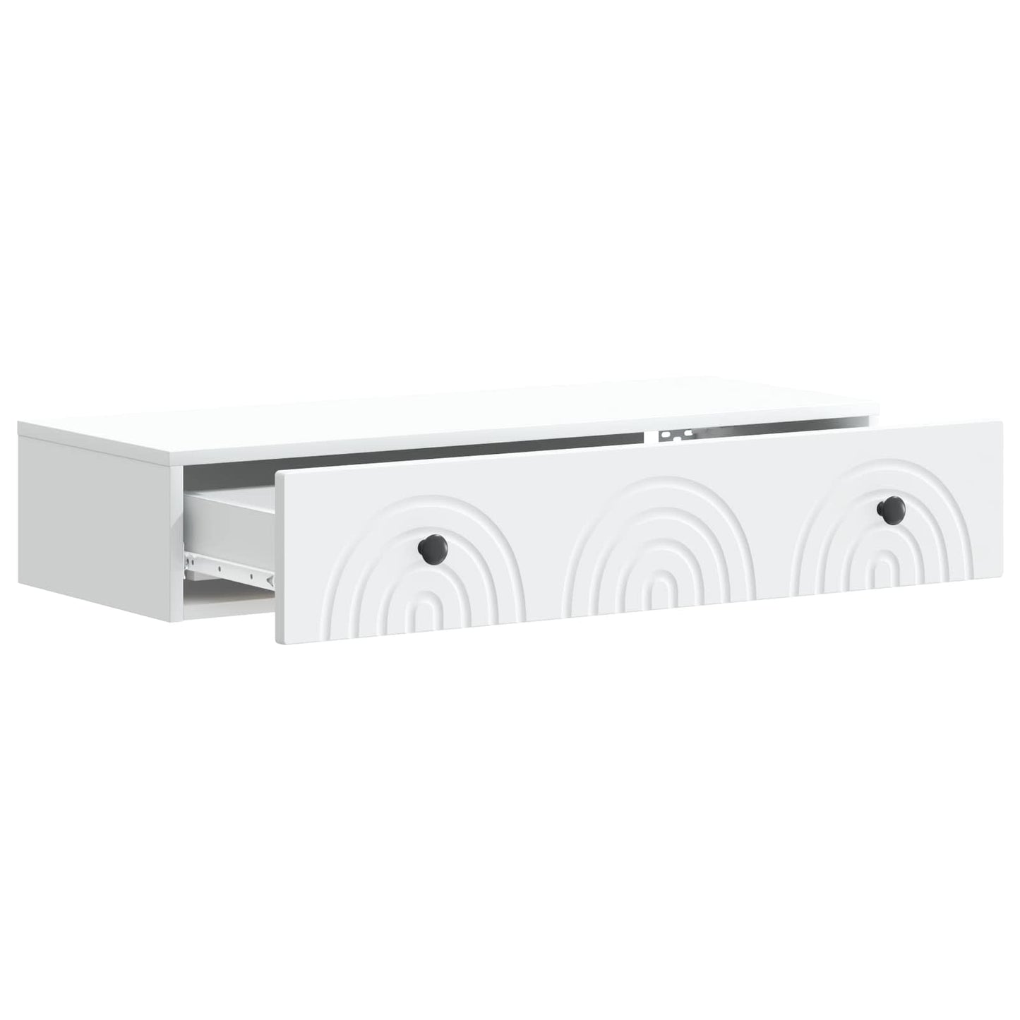 Vegghengt Sidebord Hvit 87,5 x 34,5 x 17 cm Konstruert tre
