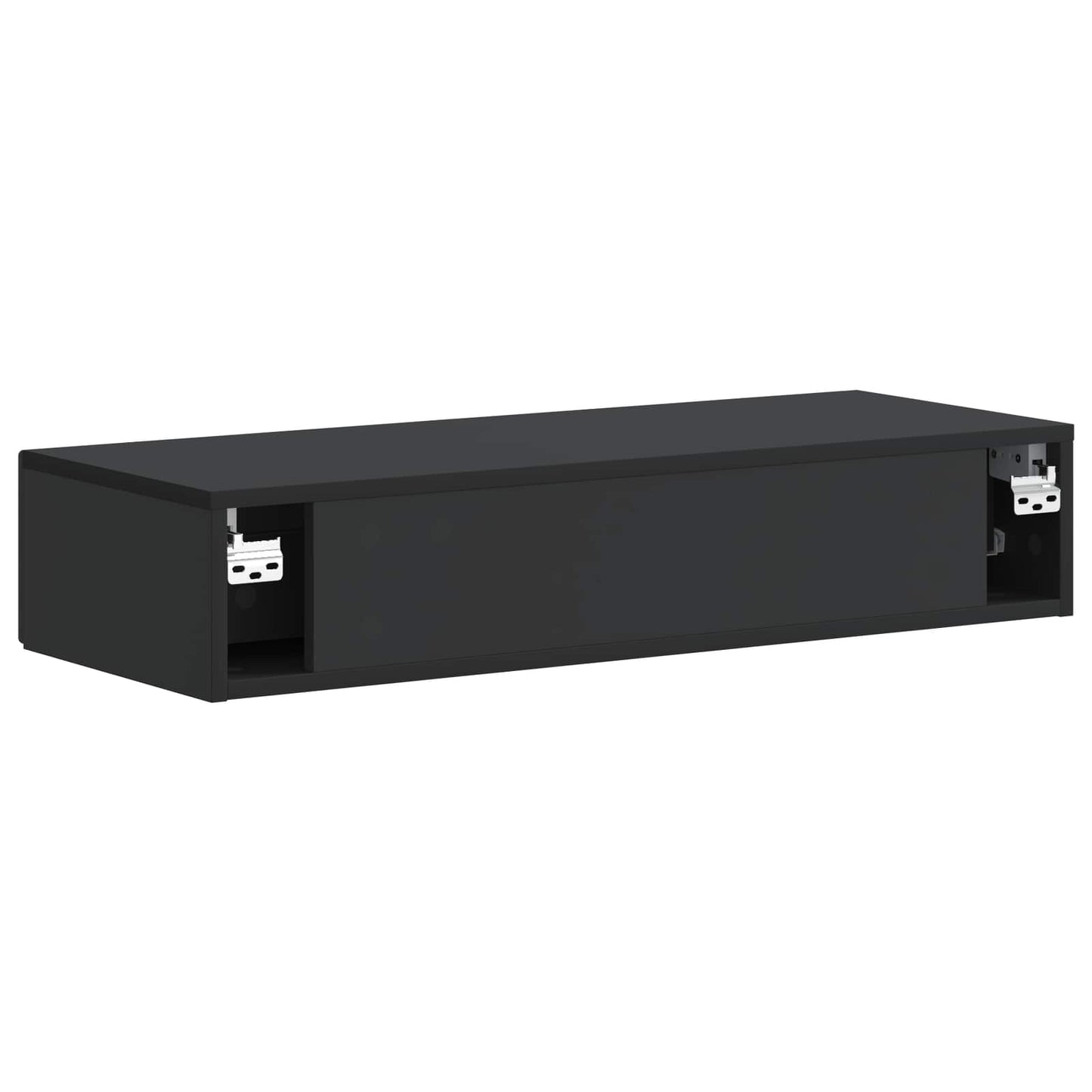 Vegghengt Sidebord Svart 87,5 x 34,5 x 17 cm Konstruert tre