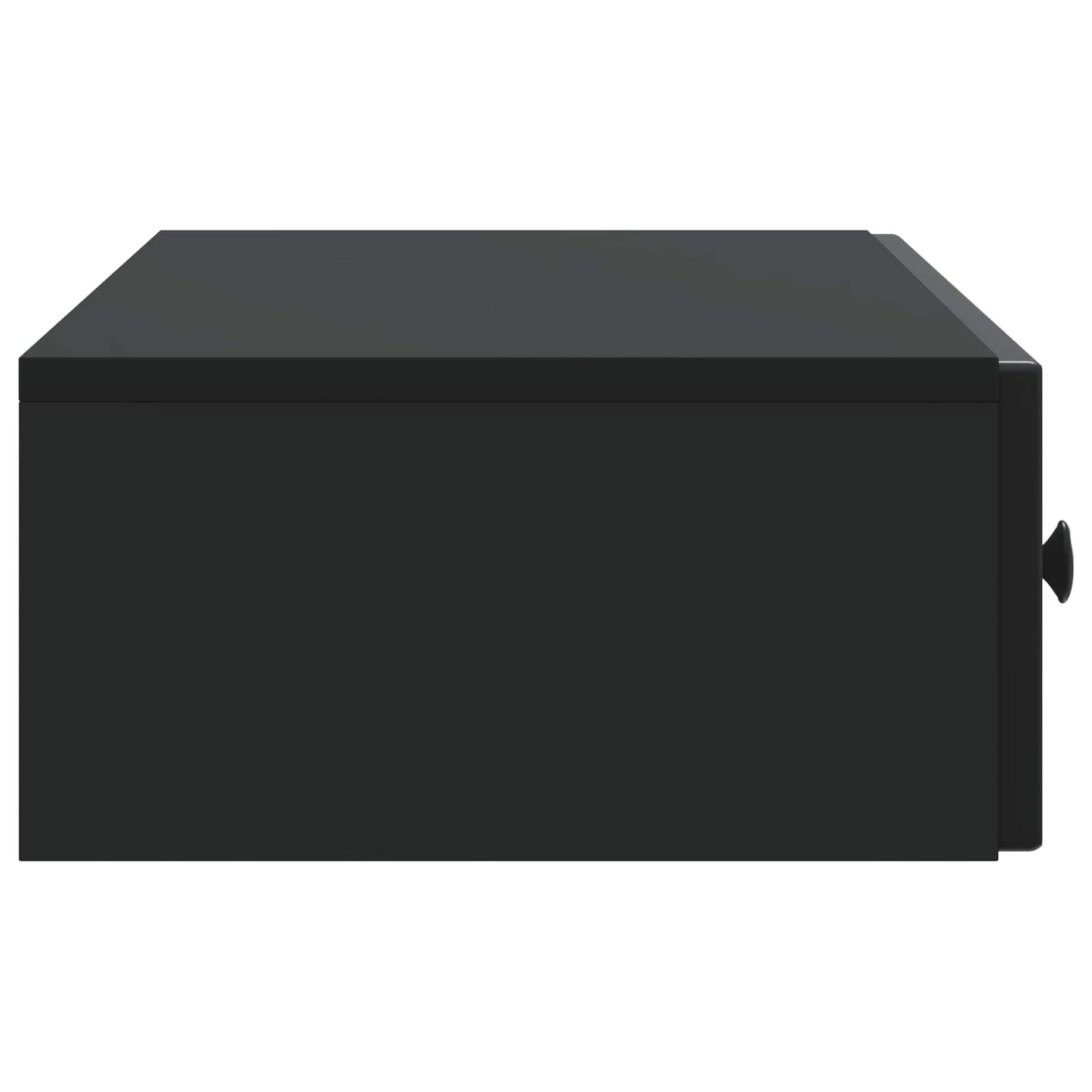 Vegghengt Sidebord Svart 87,5 x 34,5 x 17 cm Konstruert tre
