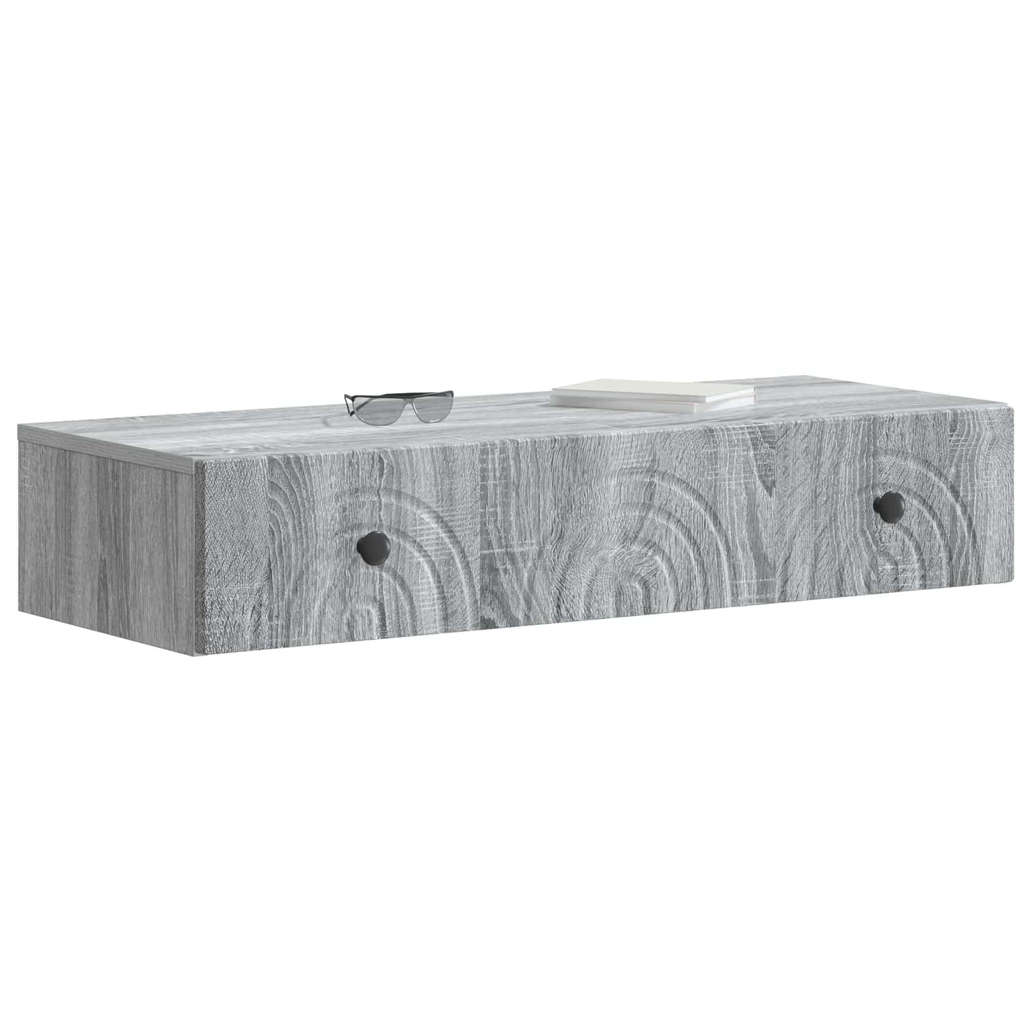 Vegghengt Sidebord Grå sonoma 87,5 x 34,5 x 17 cm