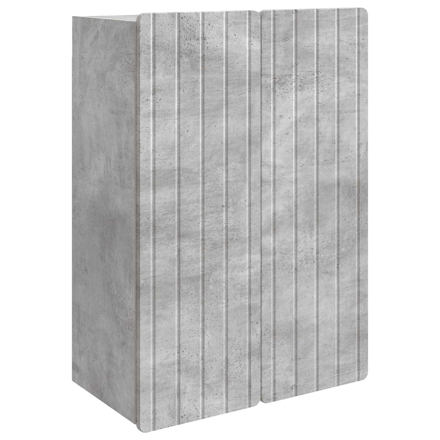 Vegghengt skap Betonggrå 66 x 34,5 x 92 cm Konstruert tre