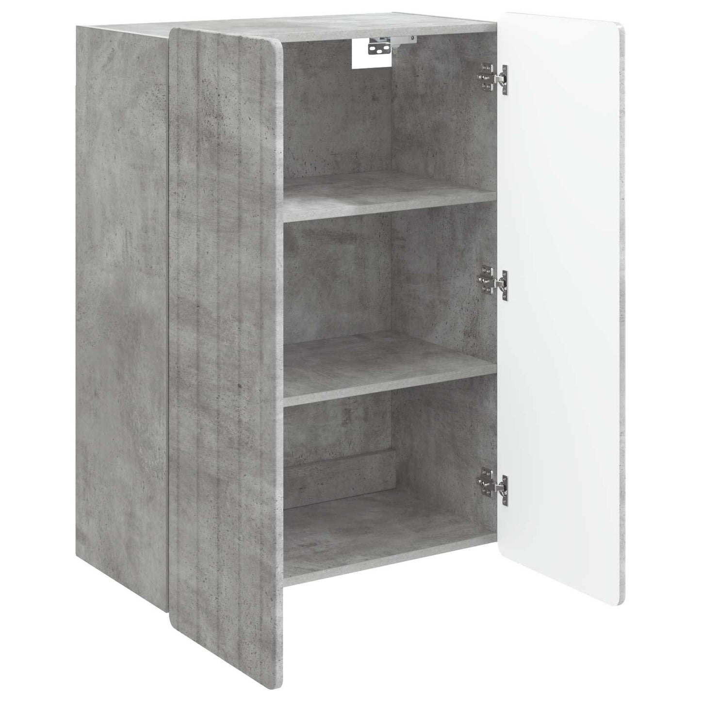 Vegghengt skap Betonggrå 66 x 34,5 x 92 cm Konstruert tre