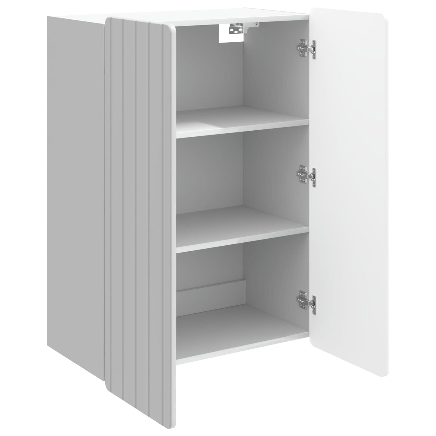 Vegghengt skap Høgglans hvit 66 x 34,5 x 92 cm Konstruert tre