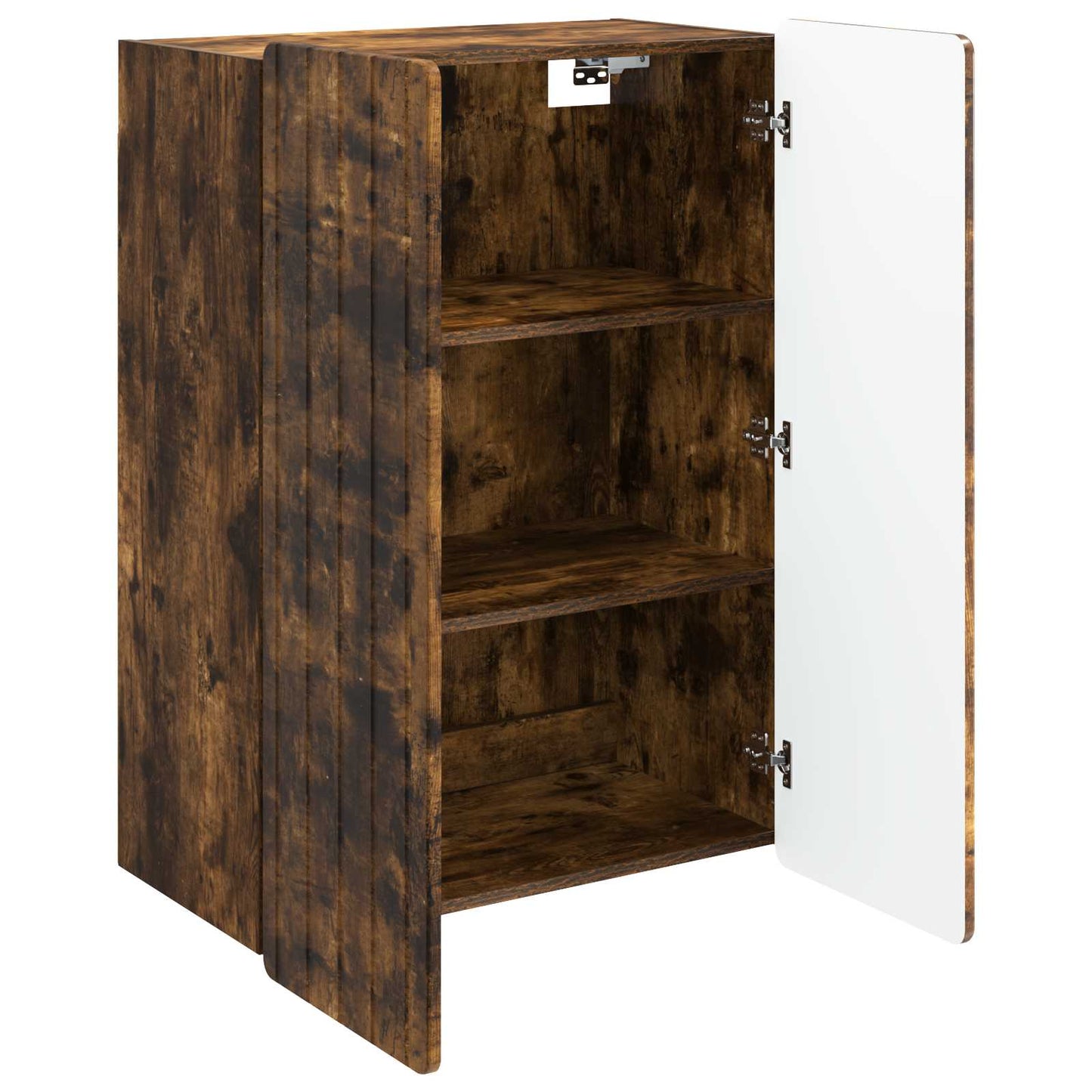 Vegghengt skap Røkt Eik 66 x 34,5 x 92 cm Konstruert tre
