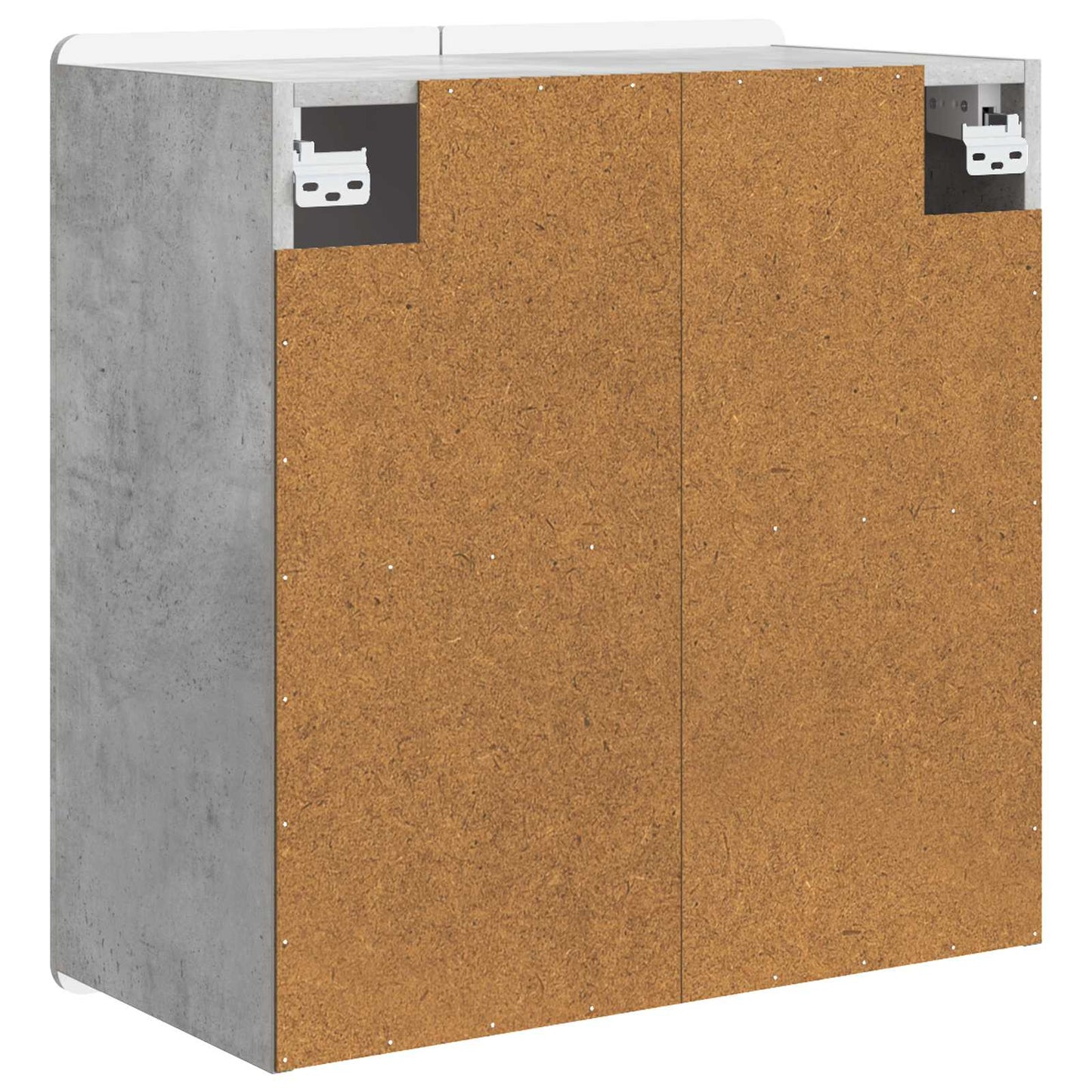 Vegghengt skap Betonggrå 59 x 31 x 64 cm Konstruert tre