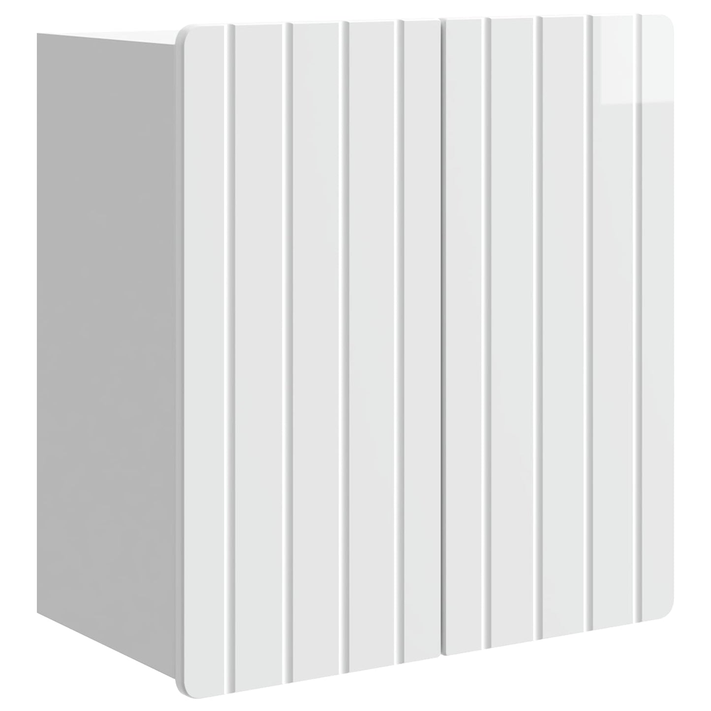 Vegghengt skap Høgglans hvit 59 x 31 x 64 cm Konstruert tre