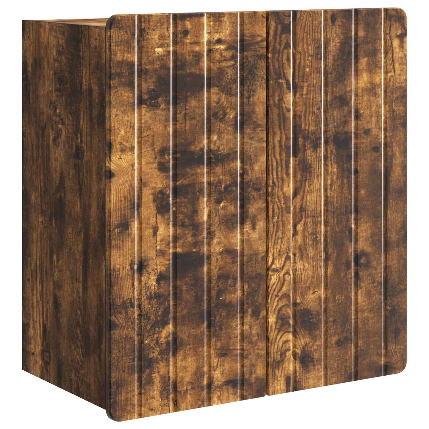 Vegghengt skap Røkt Eik 59 x 31 x 64 cm Konstruert tre