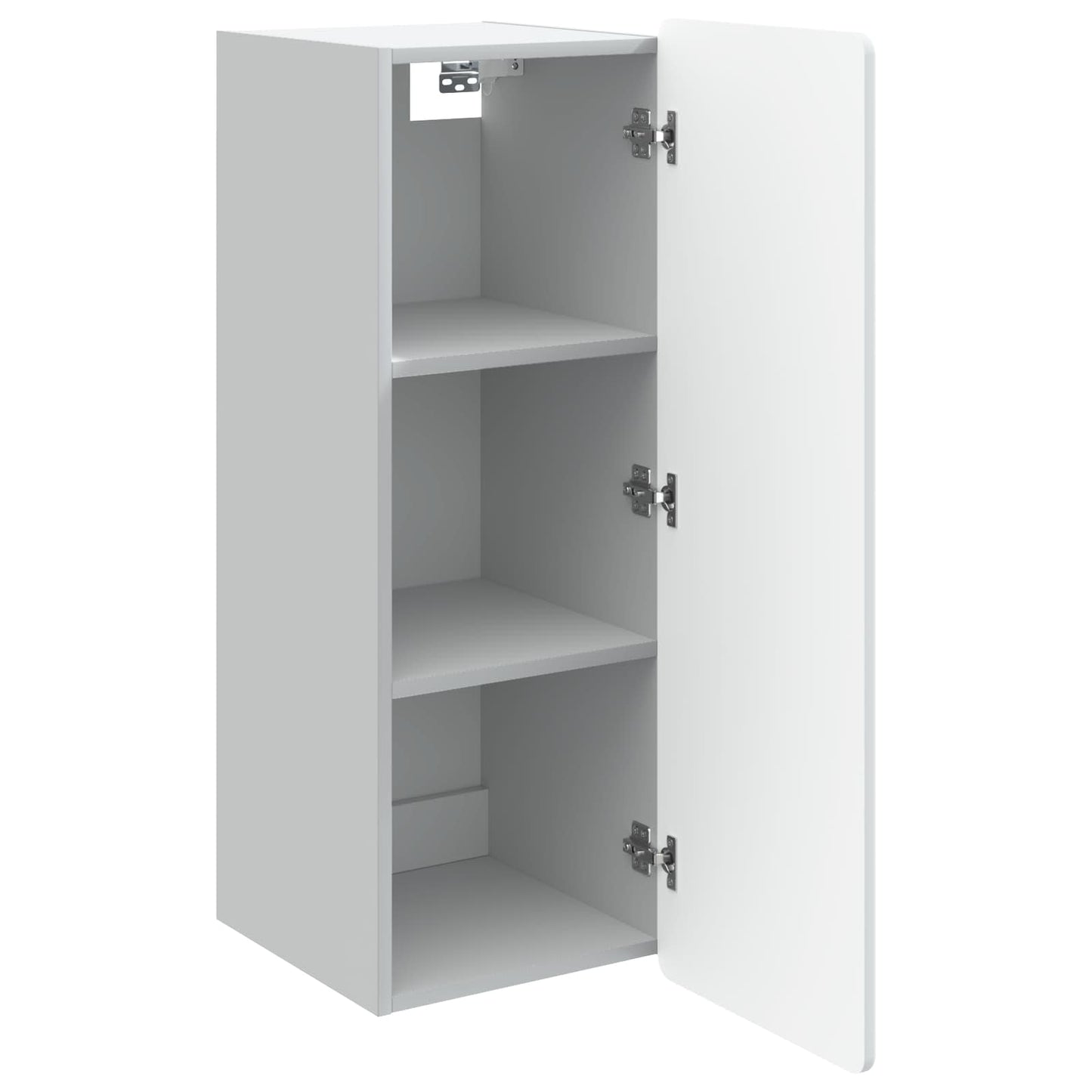 Vegghengt skap Hvit 33 x 34,5 x 94 cm Konstruert tre
