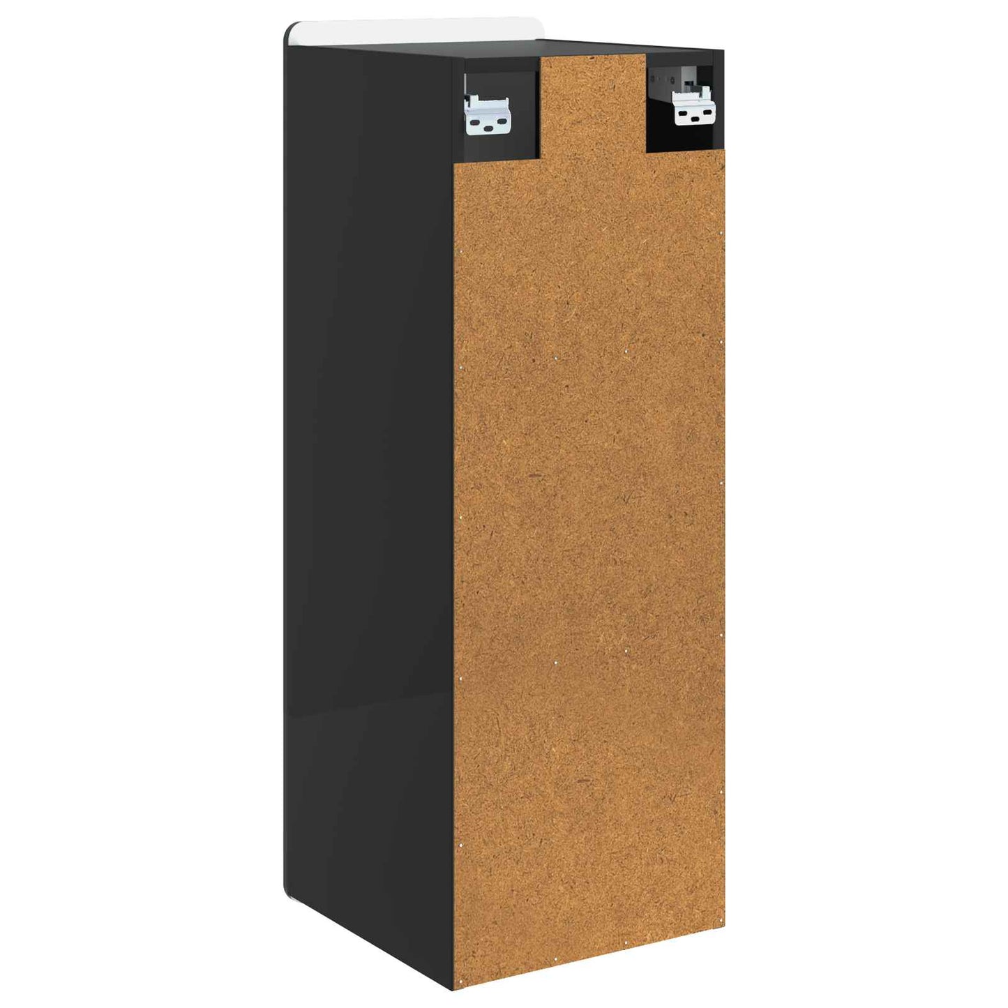 Vegghengt skap Svart 33 x 34,5 x 94 cm Konstruert tre