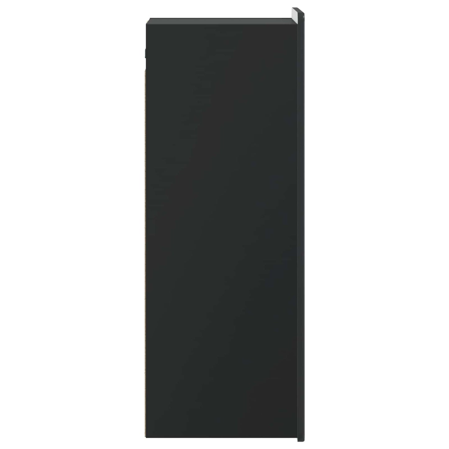 Vegghengt skap Svart 33 x 34,5 x 94 cm Konstruert tre