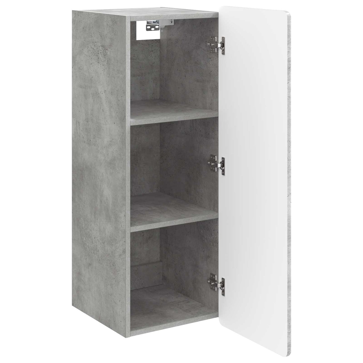 Vegghengt skap Betonggrå 33 x 34,5 x 94 cm Konstruert tre