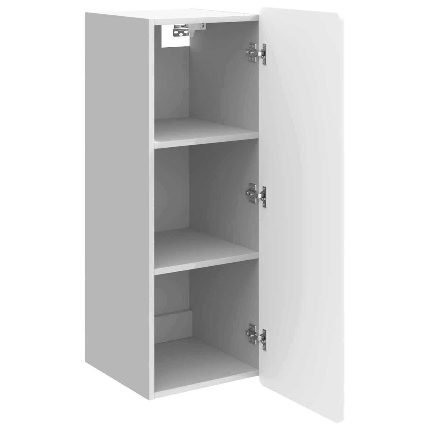Vegghengt skap Høgglans hvit 33 x 34,5 x 94 cm Konstruert tre