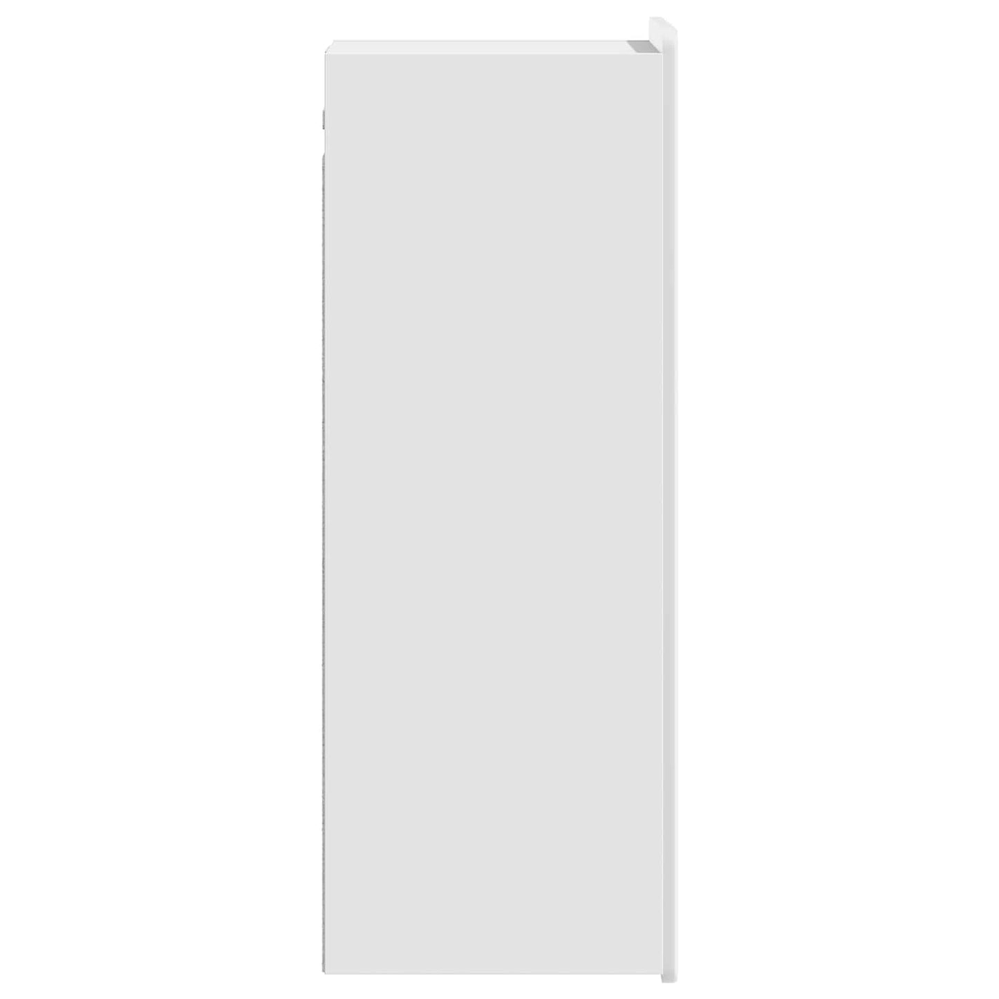 Vegghengt skap Høgglans hvit 33 x 34,5 x 94 cm Konstruert tre