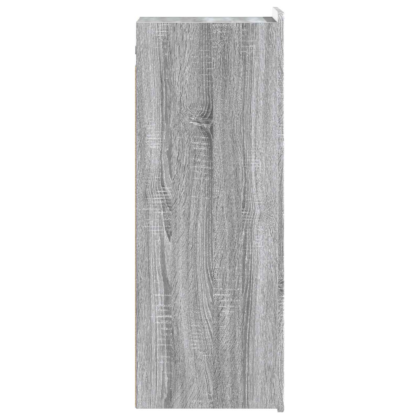 Vegghengt skap Grå Sonoma 33 x 34,5 x 94 cm Konstruert tre