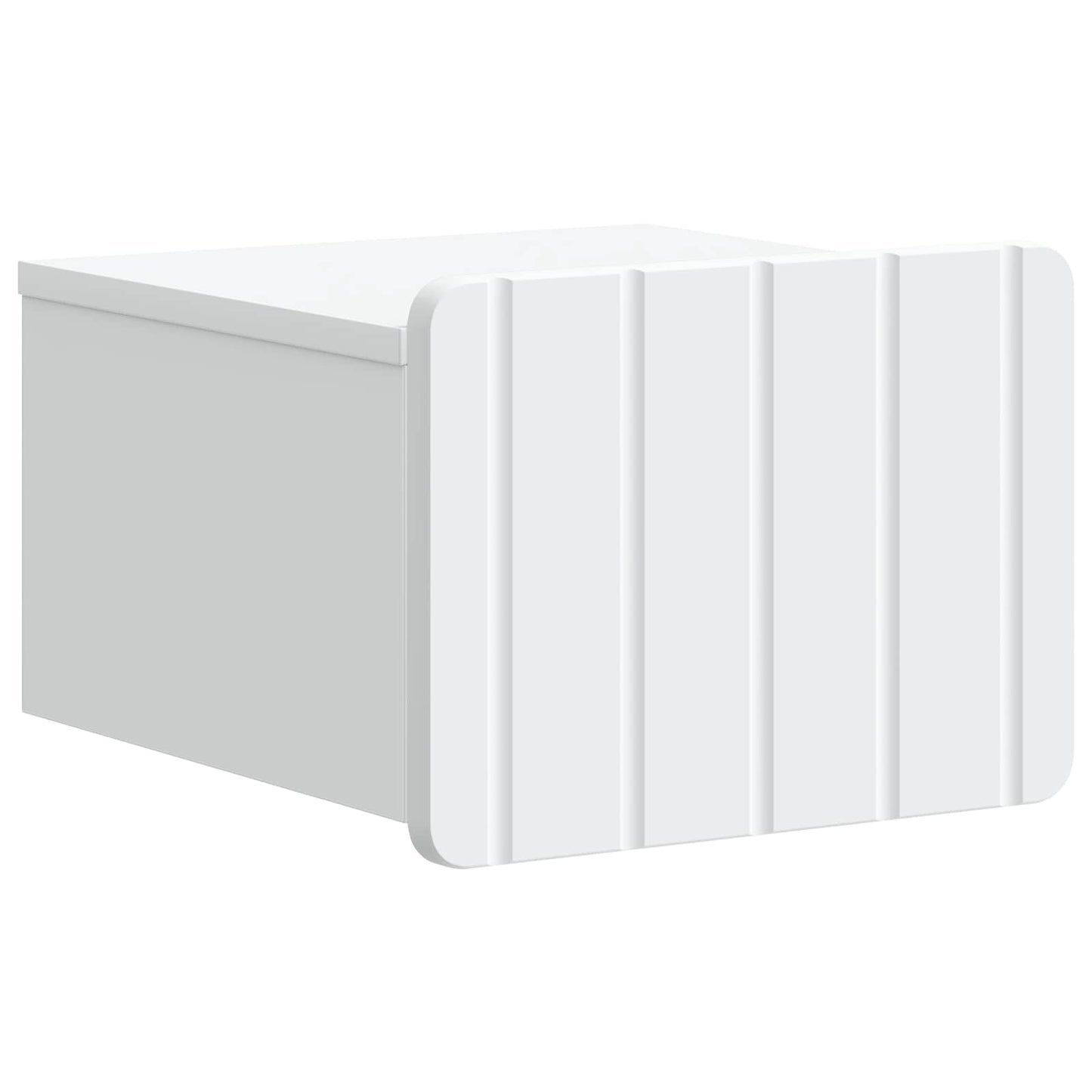 Vegghengt Nattbord Hvit 33 x 34,5 x 24 cm Konstruert tre