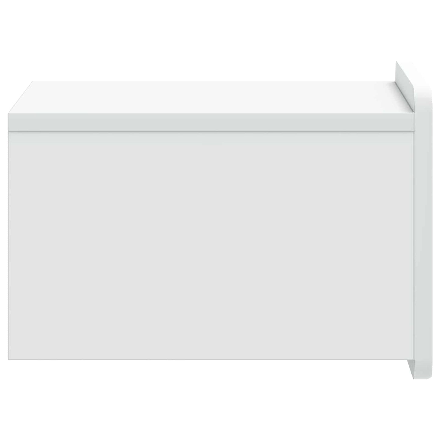 Vegghengt Nattbord Hvit 33 x 34,5 x 24 cm Konstruert tre