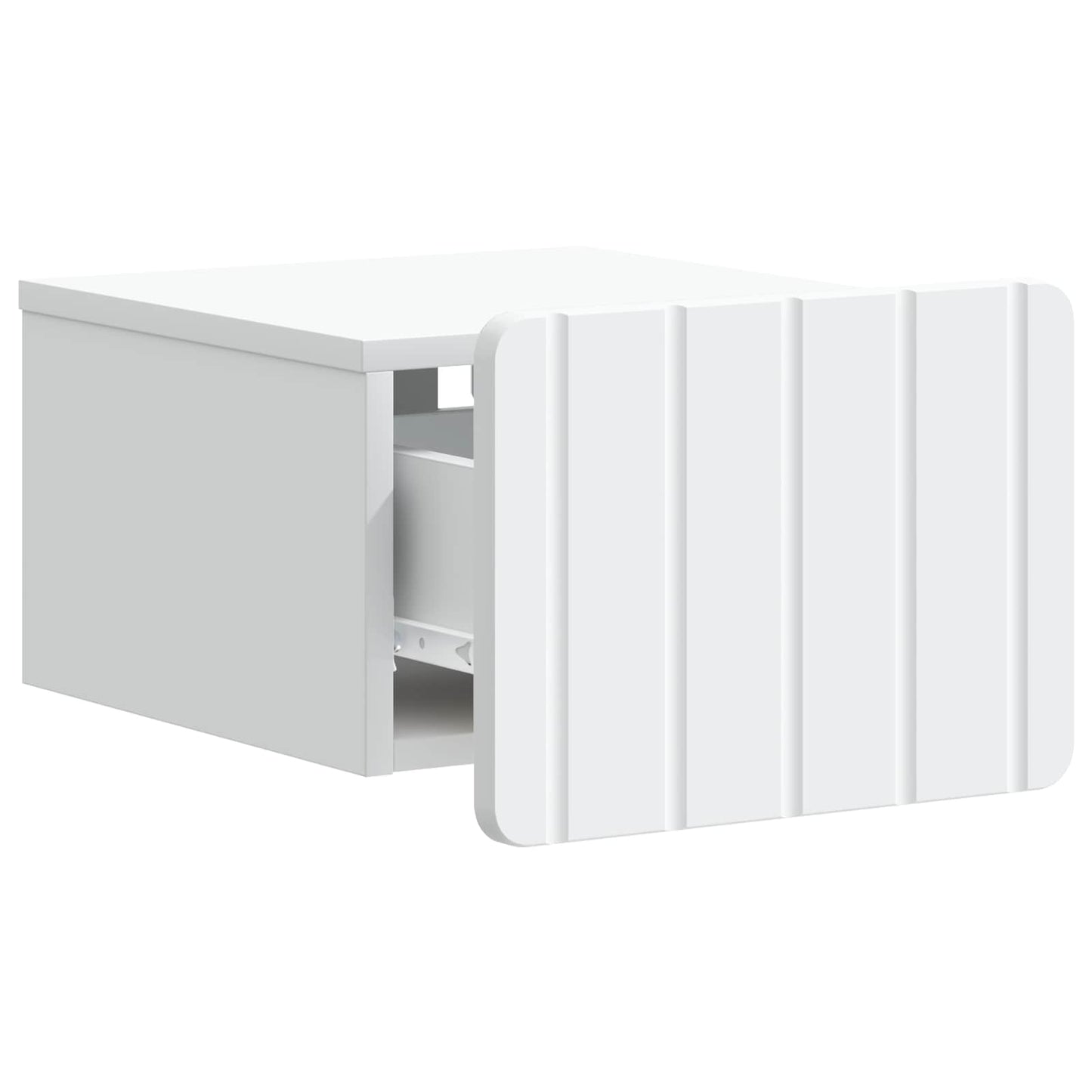 Vegghengt Nattbord 2 pcs Hvit 33 x 34,5 x 24 cm Konstruert tre