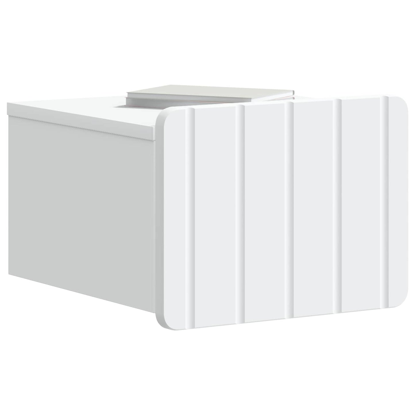 Vegghengt Nattbord 2 pcs Hvit 33 x 34,5 x 24 cm Konstruert tre