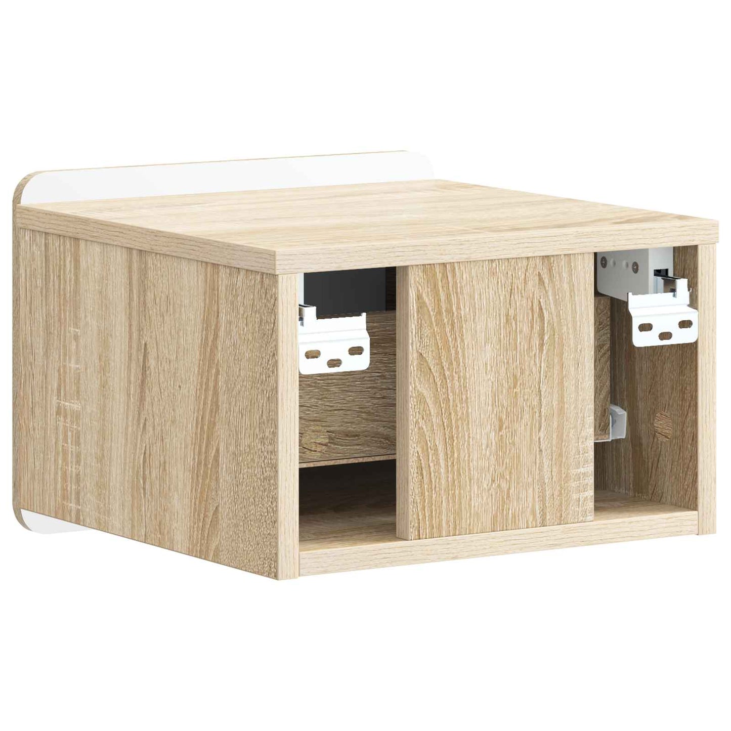 Vegghengt Nattbord Sonoma eik 33 x 34,5 x 24 cm Konstruert tre