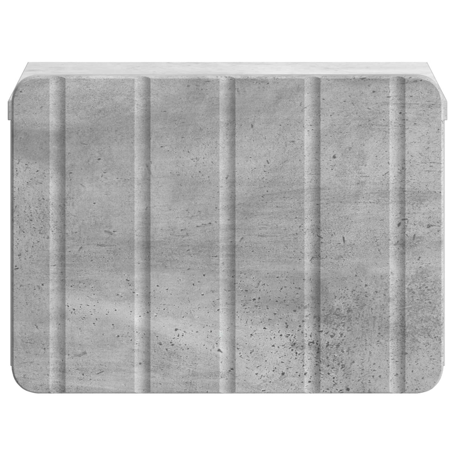Vegghengt Nattbord med skuff 2 pcs Betonggrå 33 x 34,5 x 24 cm