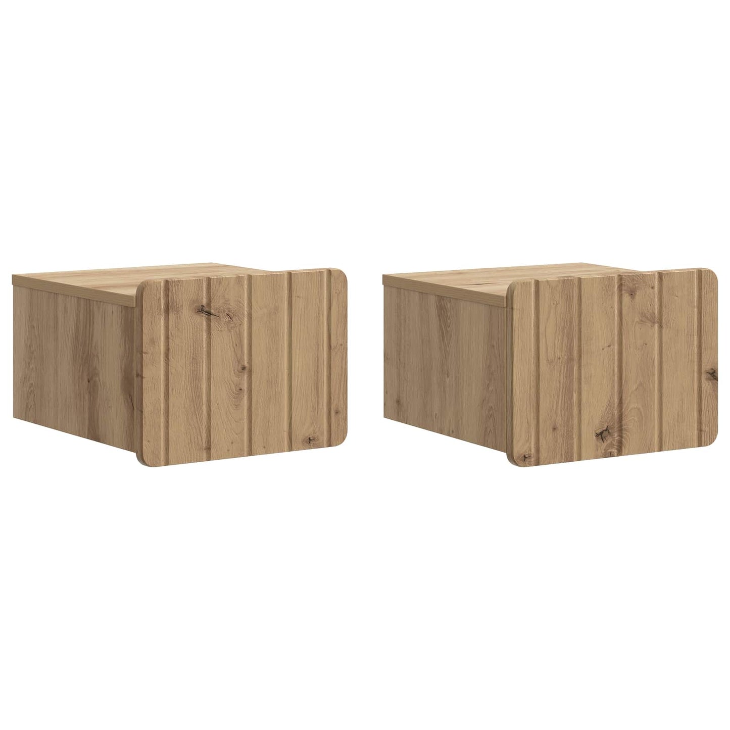 Vegghengt Nattbord 2 stk. Artisan eik 33 x 34,5 x 24 cm