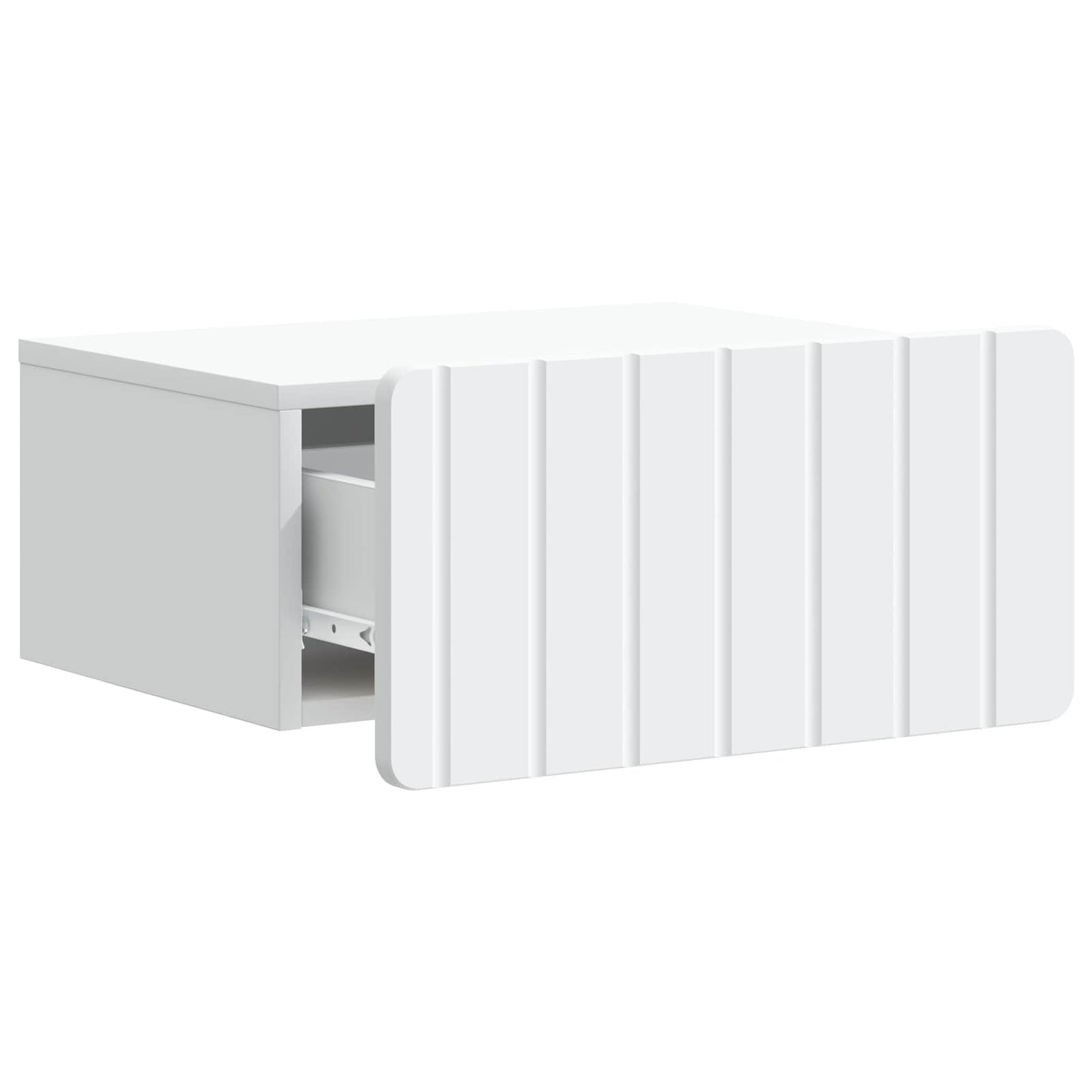 Vegghengt Nattbord 2 pcs Hvit 49 x 34,5 x 24 cm Konstruert tre