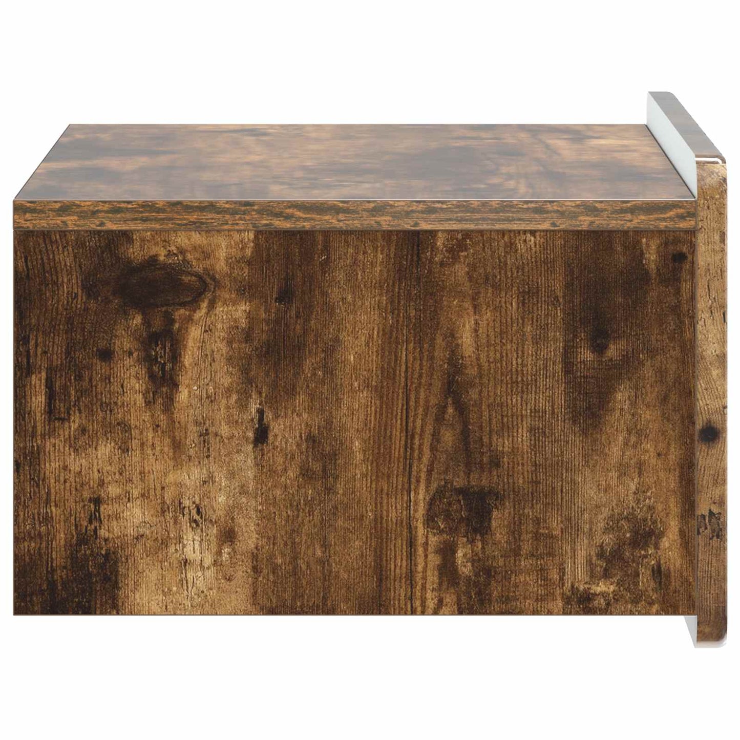 Vegghengt Nattbord Røkt Eik 49 x 34,5 x 24 cm Konstruert tre