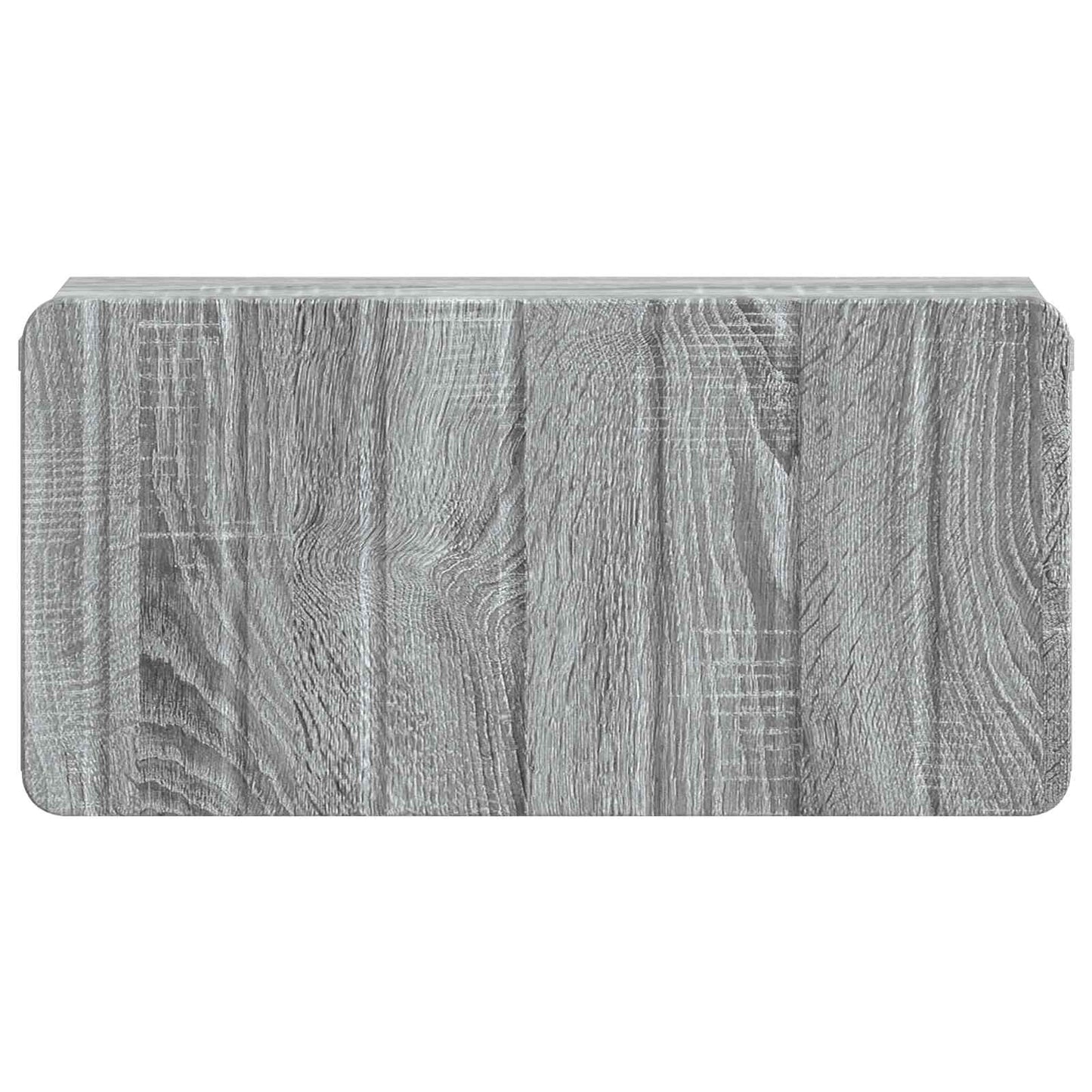 Vegghengt Nattbord med skuff 2 pcs Grå sonoma 49 x 34,5 x 24 cm