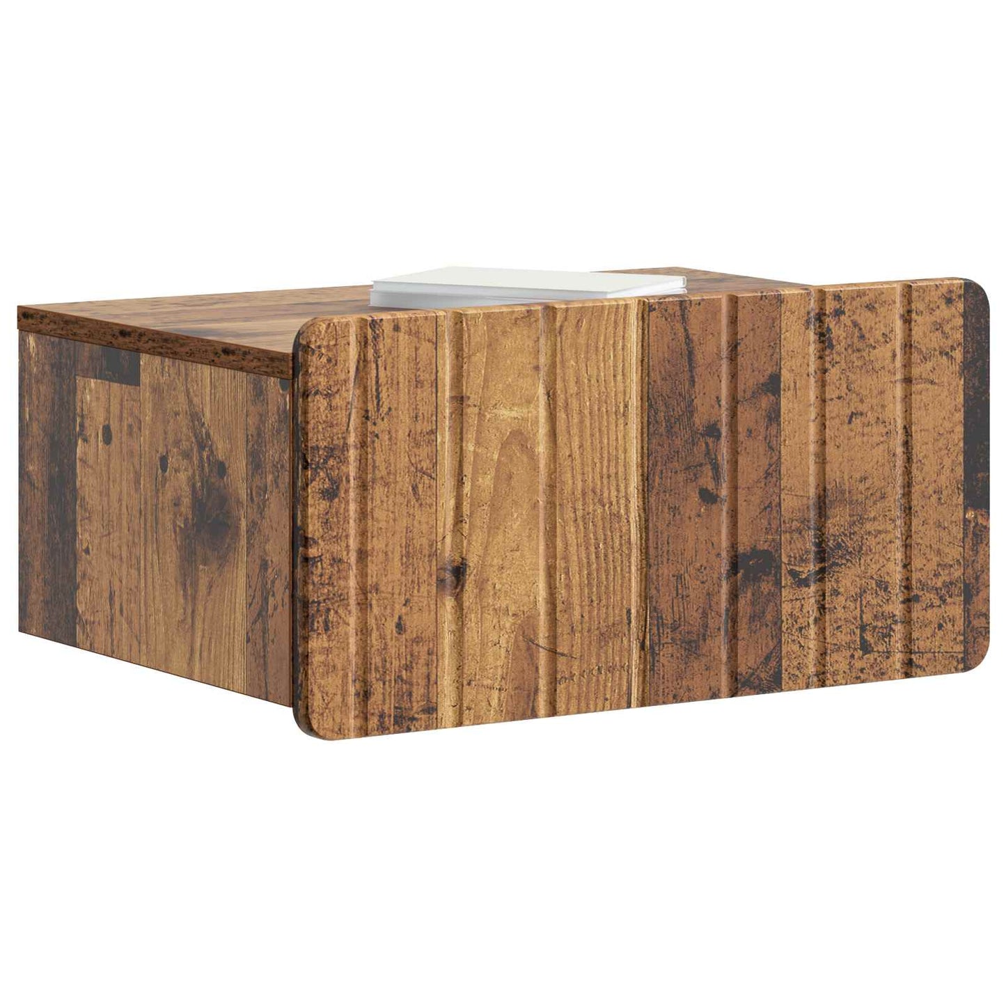 Vegghengt Nattbord 2 pcs Gammelt tre 49 x 34,5 x 24 cm