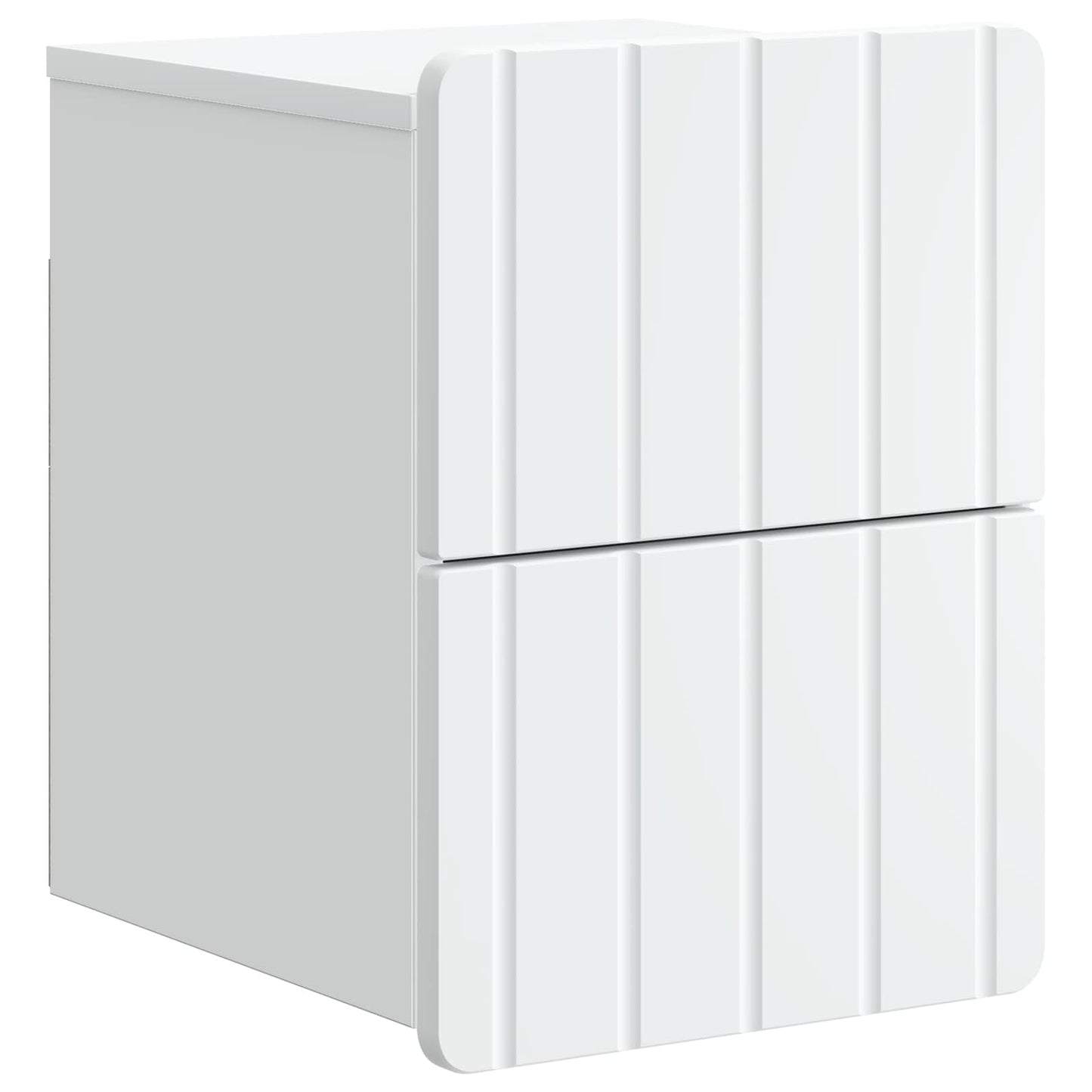 Vegghengt Nattbord Hvit 33 x 34,5 x 43 cm Konstruert tre