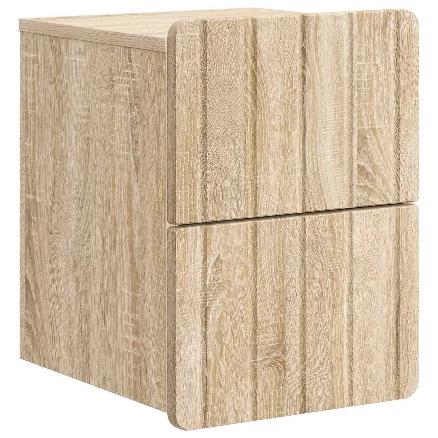 Vegghengt Nattbord Sonoma eik 33 x 34,5 x 43 cm Konstruert tre