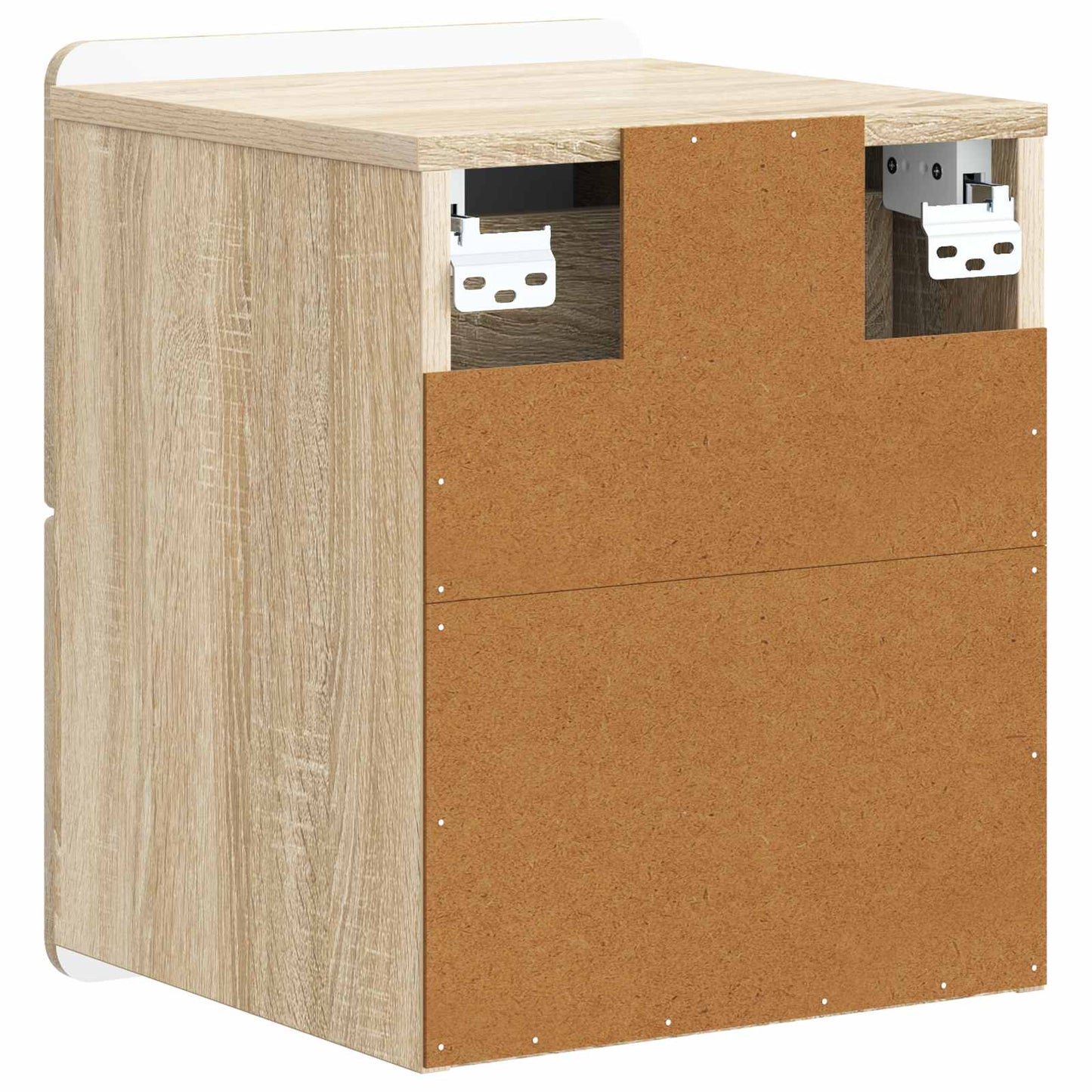 Vegghengt Nattbord Sonoma eik 33 x 34,5 x 43 cm Konstruert tre