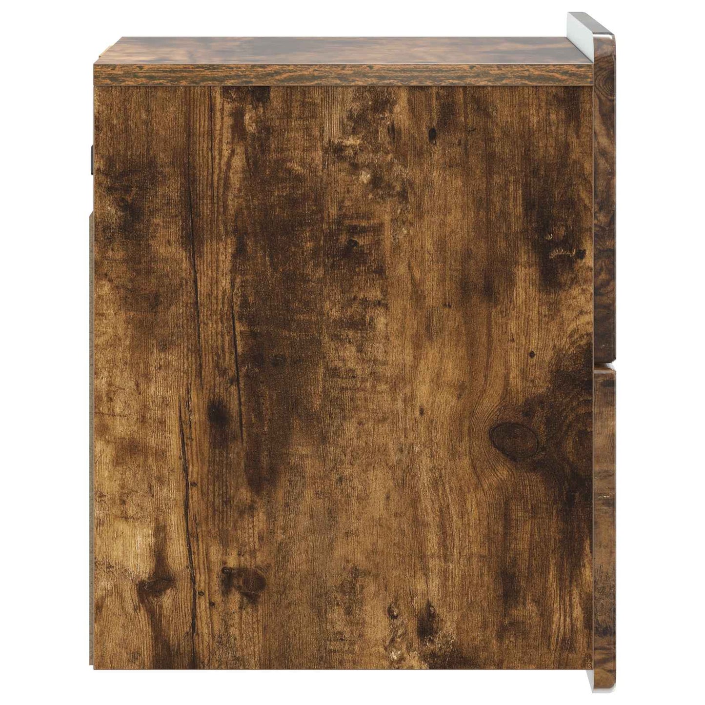 Vegghengt Nattbord Røkt Eik 33 x 34,5 x 43 cm Konstruert tre