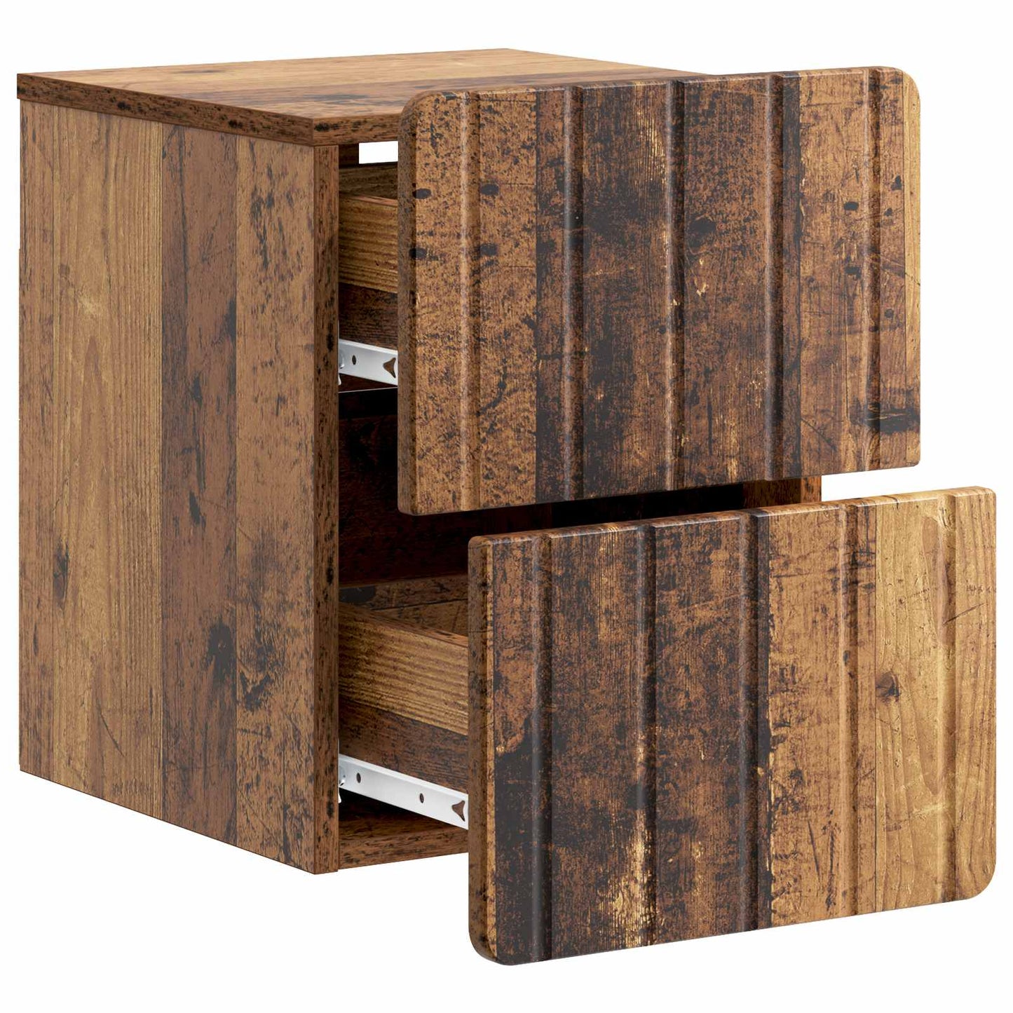 Vegghengt Nattbord Gammelt tre 33 x 34,5 x 43 cm Konstruert tre