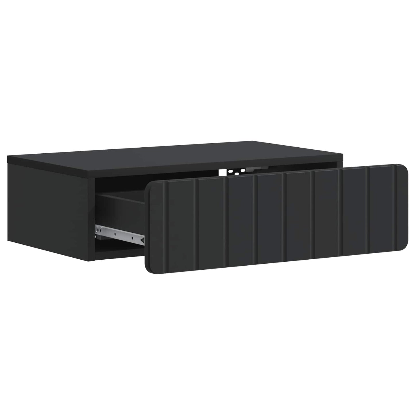 Vegghengt Sidebord Svart 59 x 34,5 x 17 cm Konstruert tre