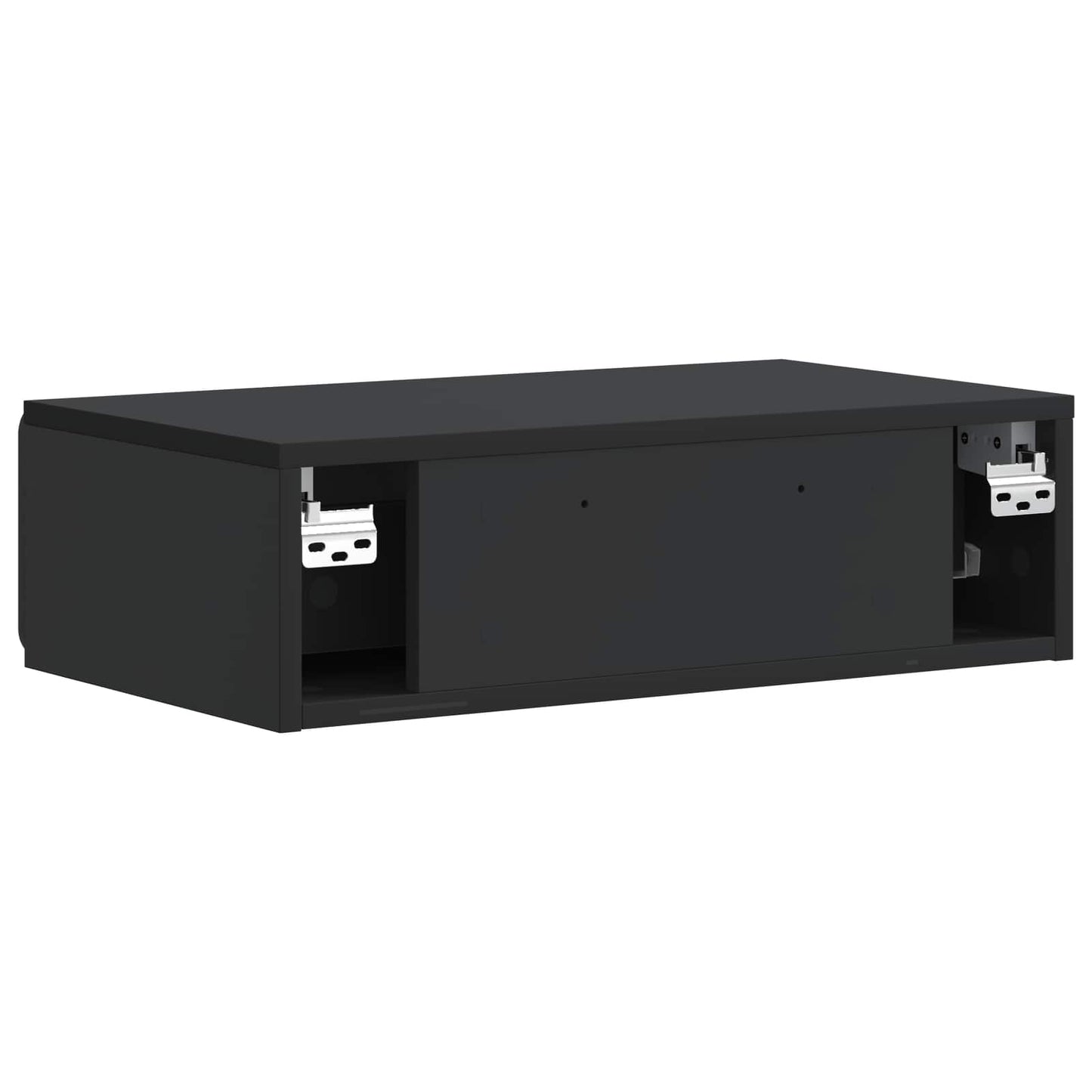 Vegghengt Sidebord Svart 59 x 34,5 x 17 cm Konstruert tre