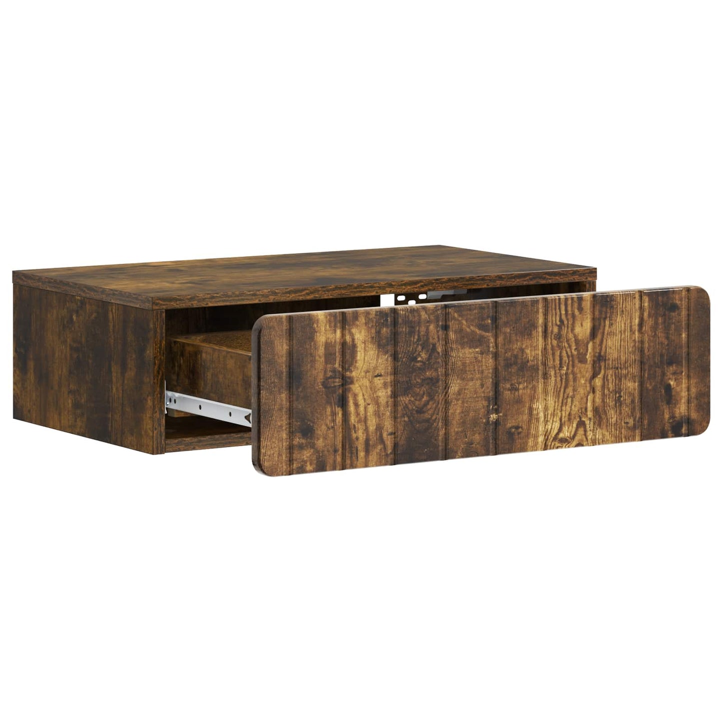 Vegghengt Sidebord Røkt Eik 59 x 34,5 x 17 cm Konstruert tre