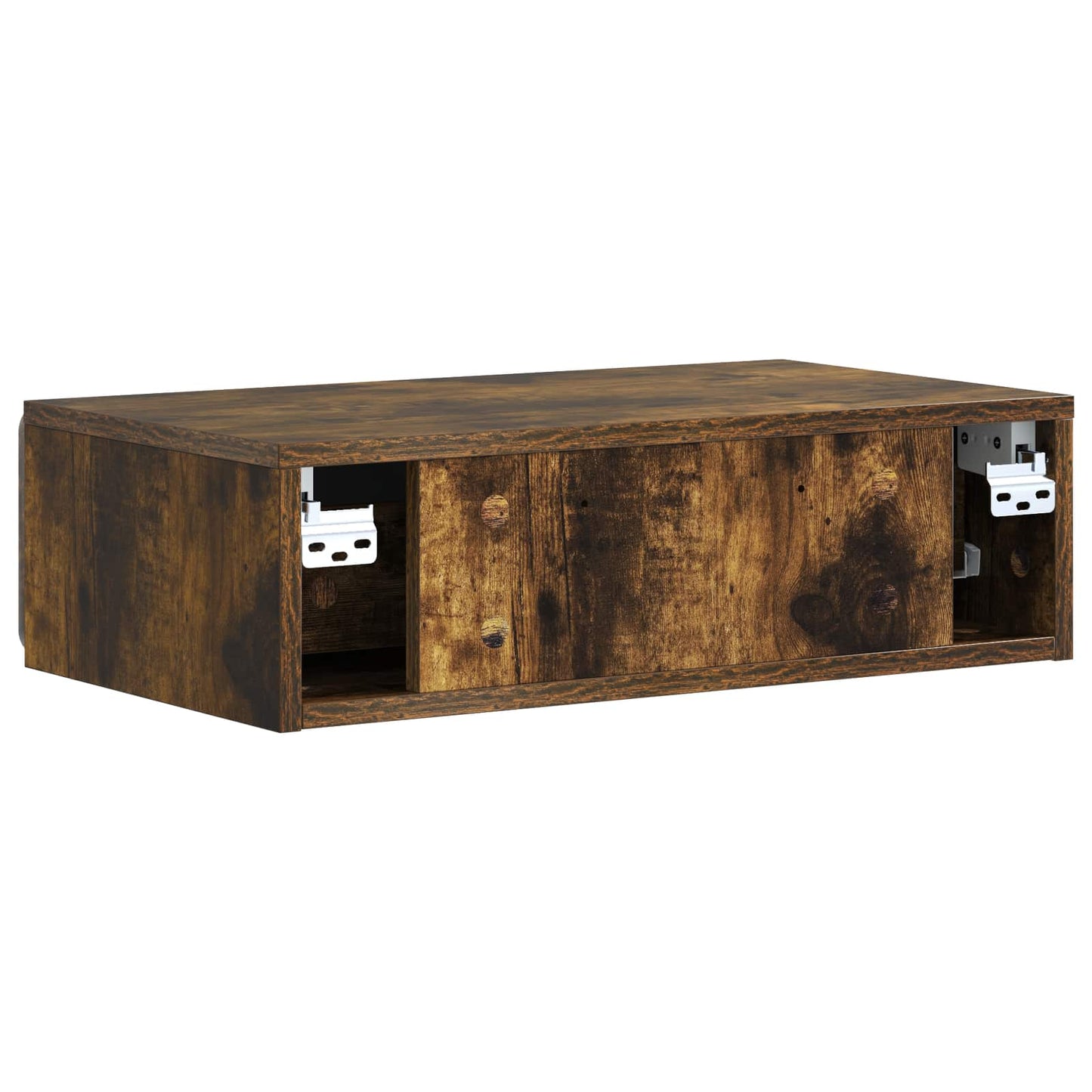 Vegghengt Sidebord Røkt Eik 59 x 34,5 x 17 cm Konstruert tre