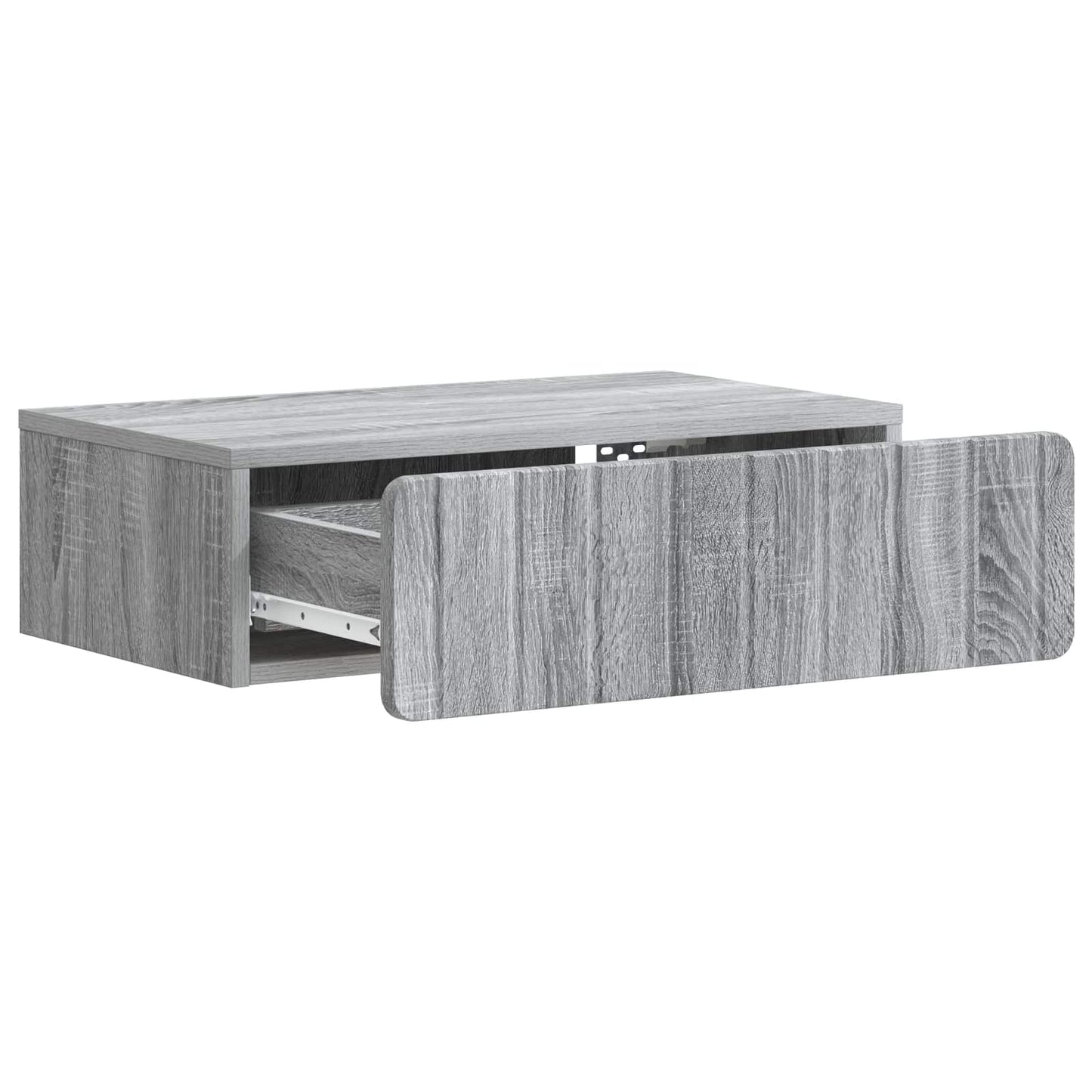 Vegghengt Sidebord Grå sonoma 59 x 34,5 x 17 cm Konstruert tre