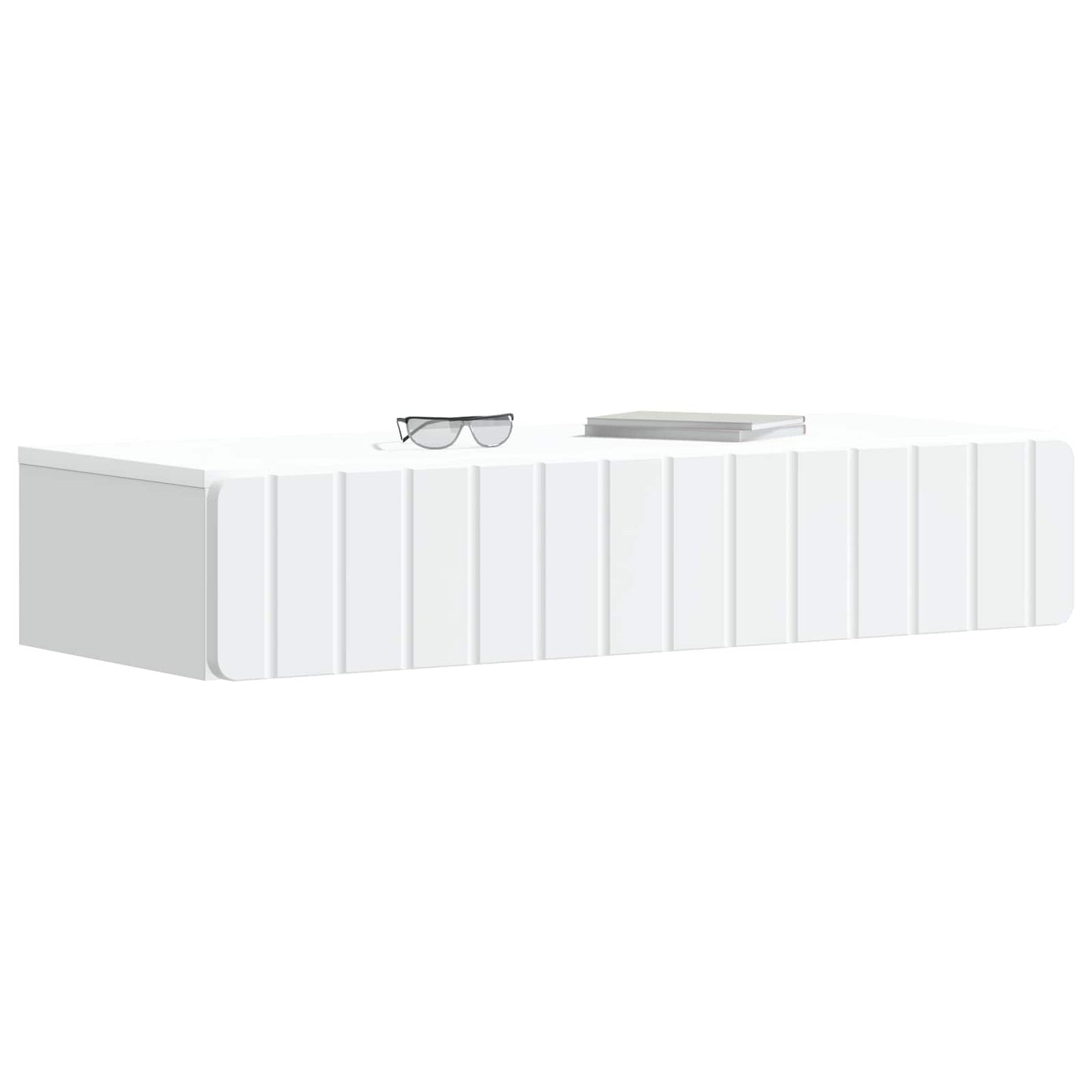 Vegghengt Sidebord Hvit 87,5 x 34,5 x 17 cm Konstruert tre