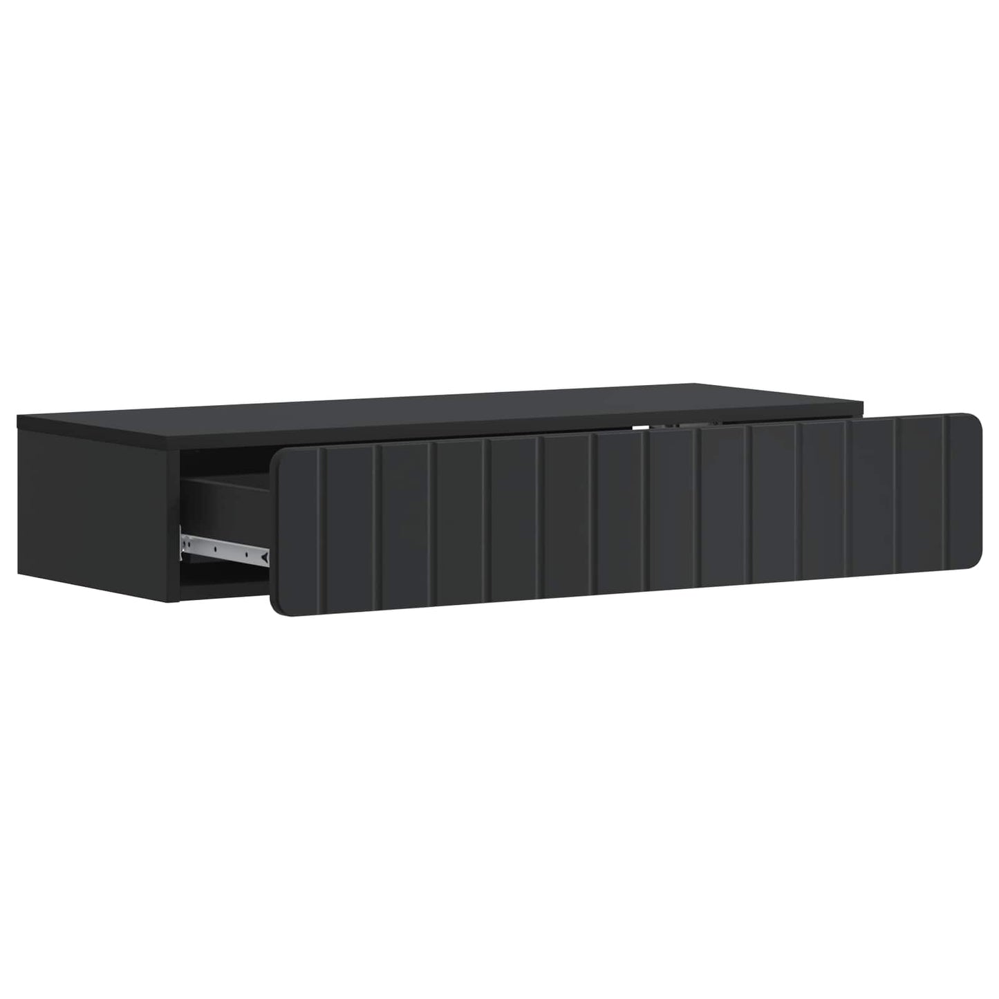 Vegghengt Sidebord Svart 87,5 x 34,5 x 17 cm Konstruert tre