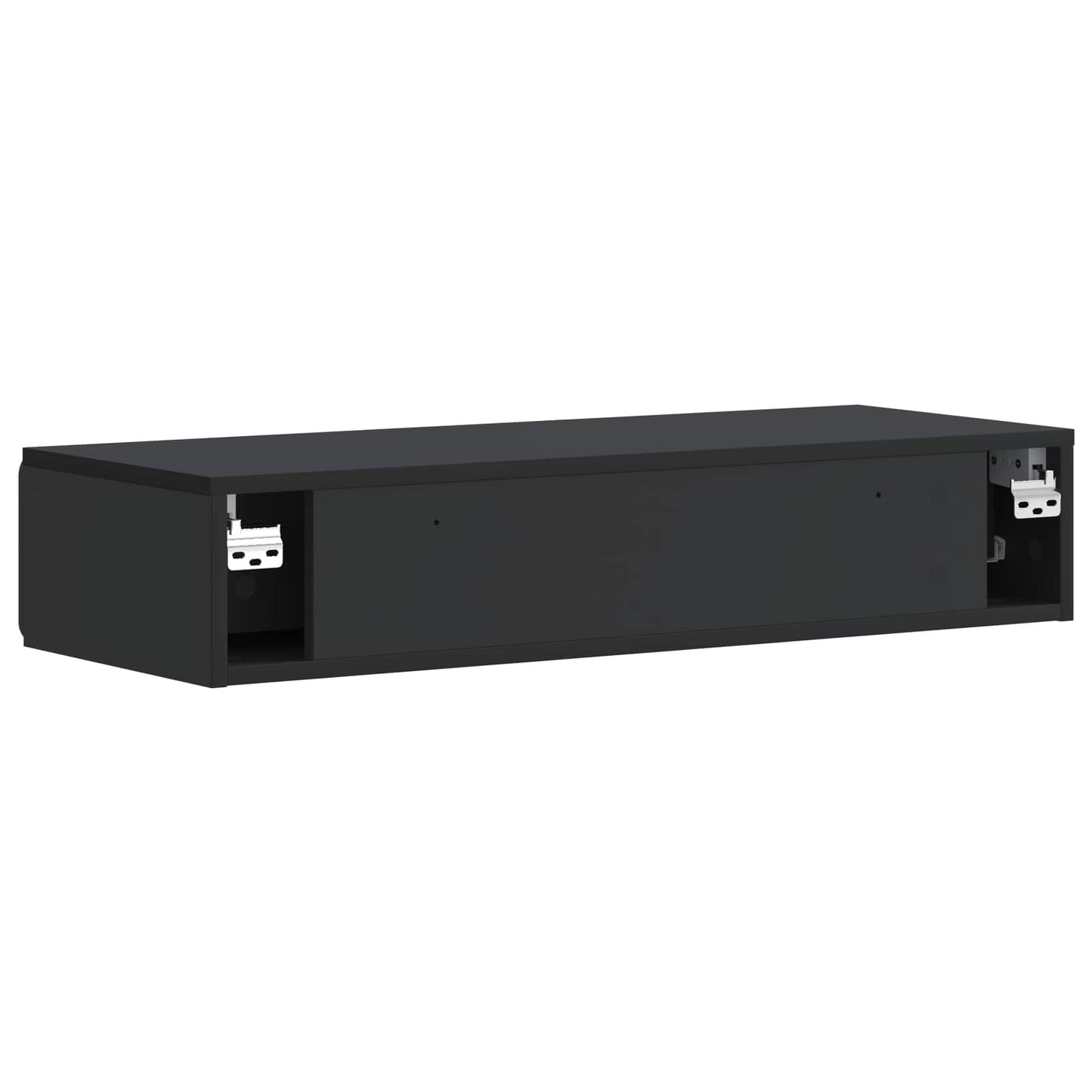 Vegghengt Sidebord Svart 87,5 x 34,5 x 17 cm Konstruert tre