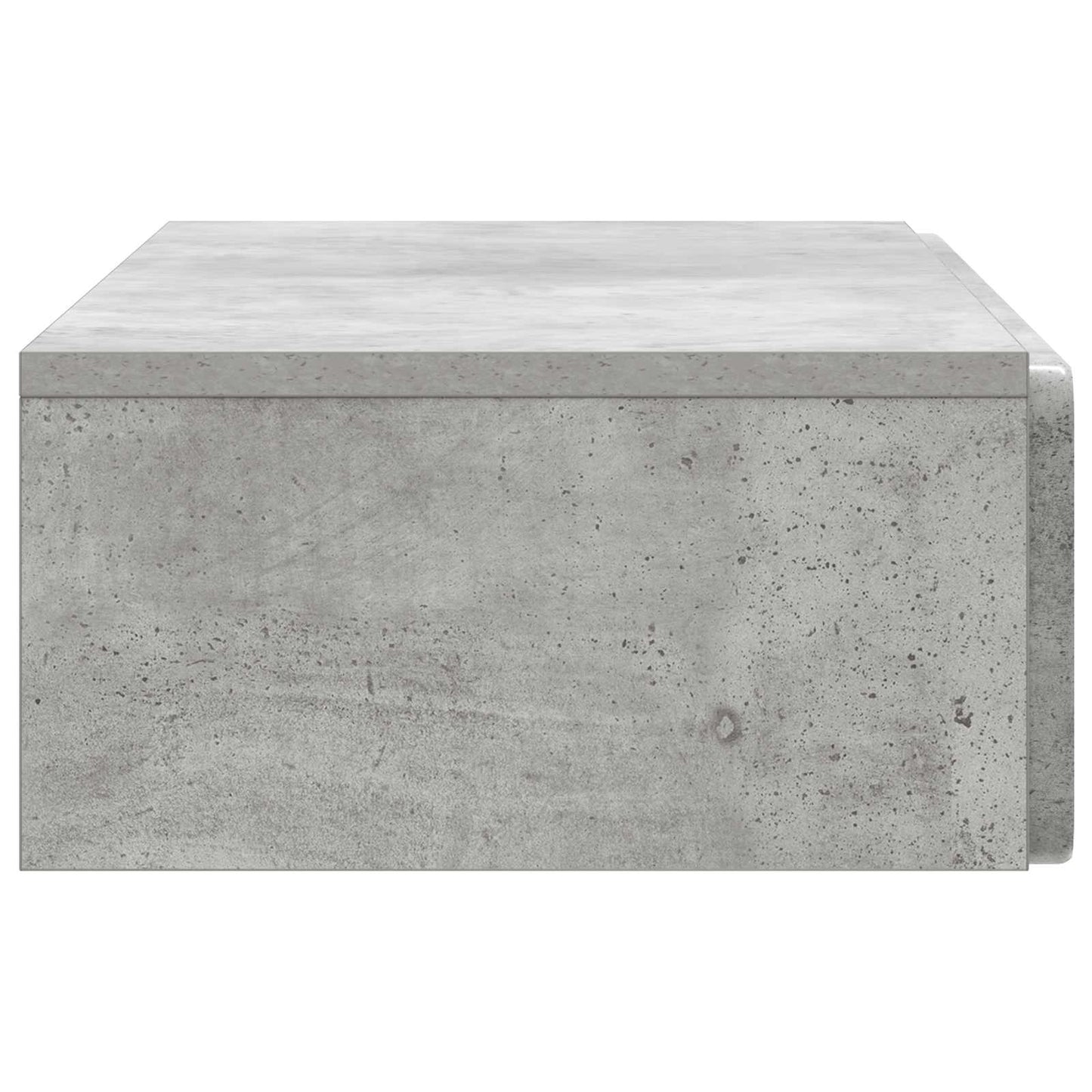 Vegghengt Sidebord Betonggrå 87,5 x 34,5 x 17 cm Konstruert tre