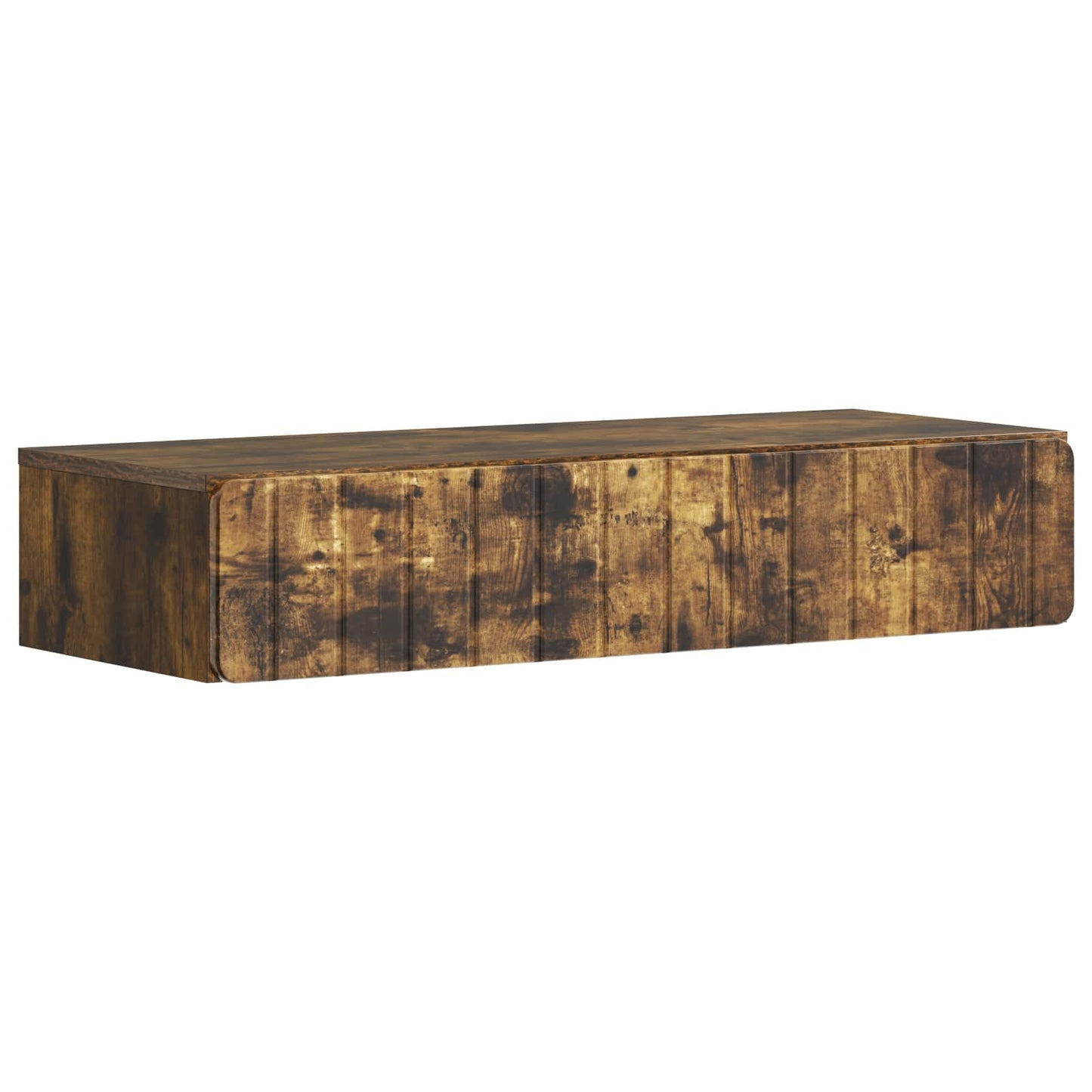 Vegghengt Sidebord Røkt Eik 87,5 x 34,5 x 17 cm Konstruert tre